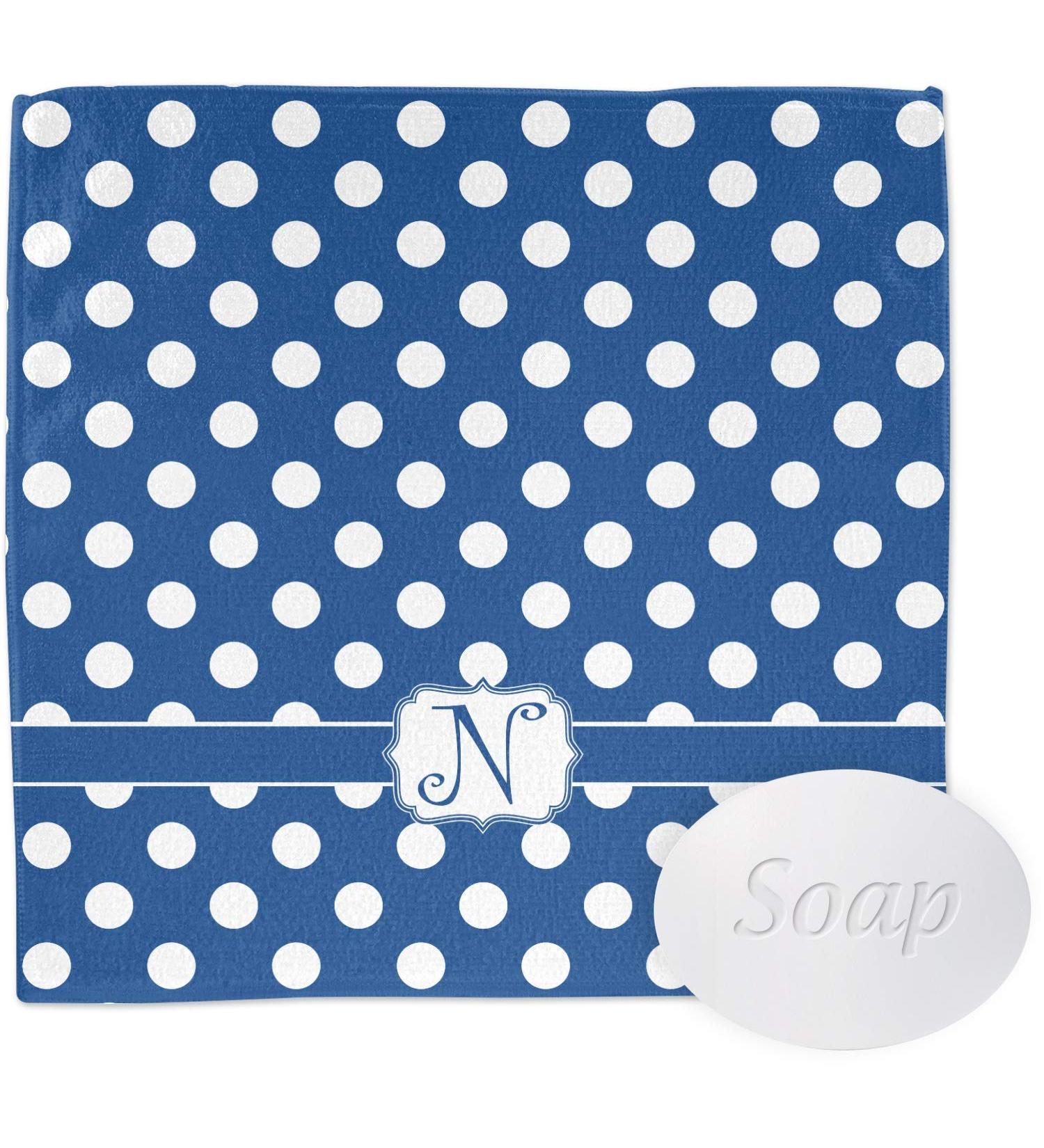 YouCustomizeIt Personalized Polka Dots Washcloth