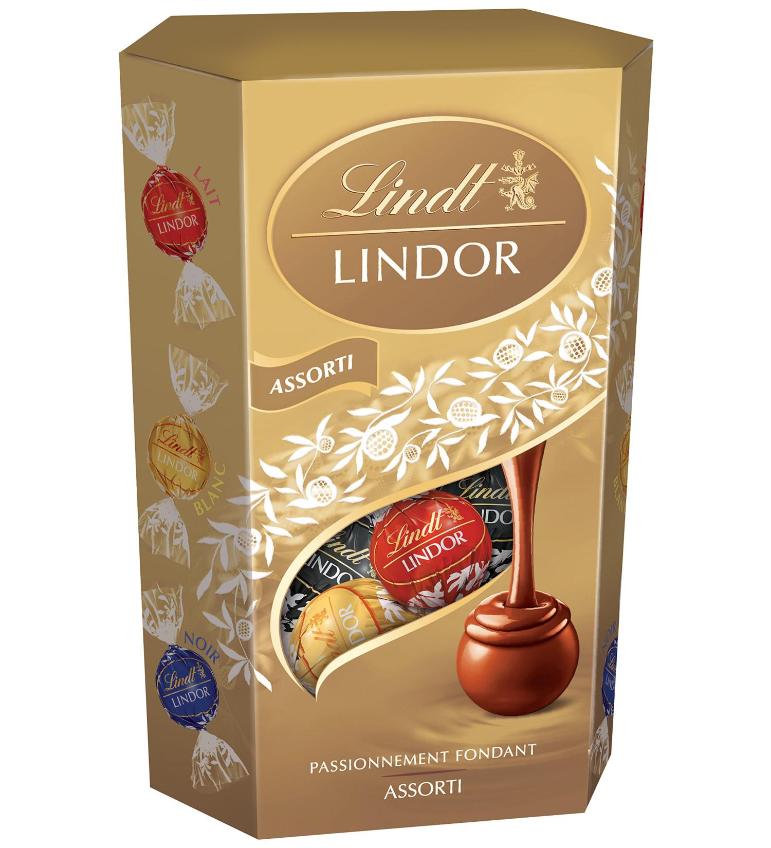 Lindt Lindor Assorti Cornet 200 g - Lot de 2