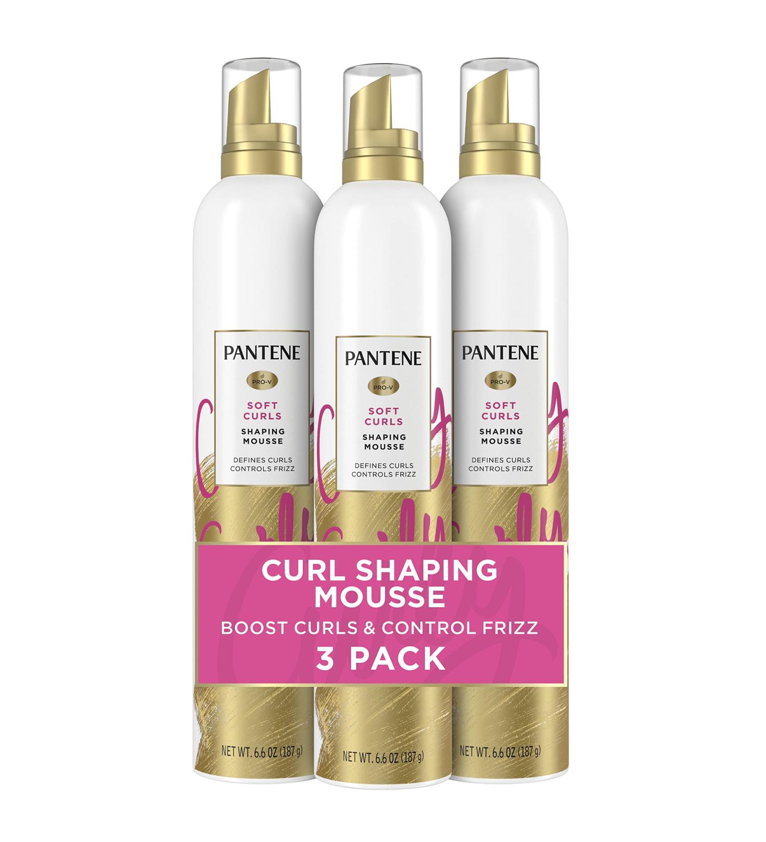 Pantene Curl Mousse - Tames Frizz for Soft Touchable Curls - 6.6 oz (Pack of 3) - Buy Online on GoSupps.com