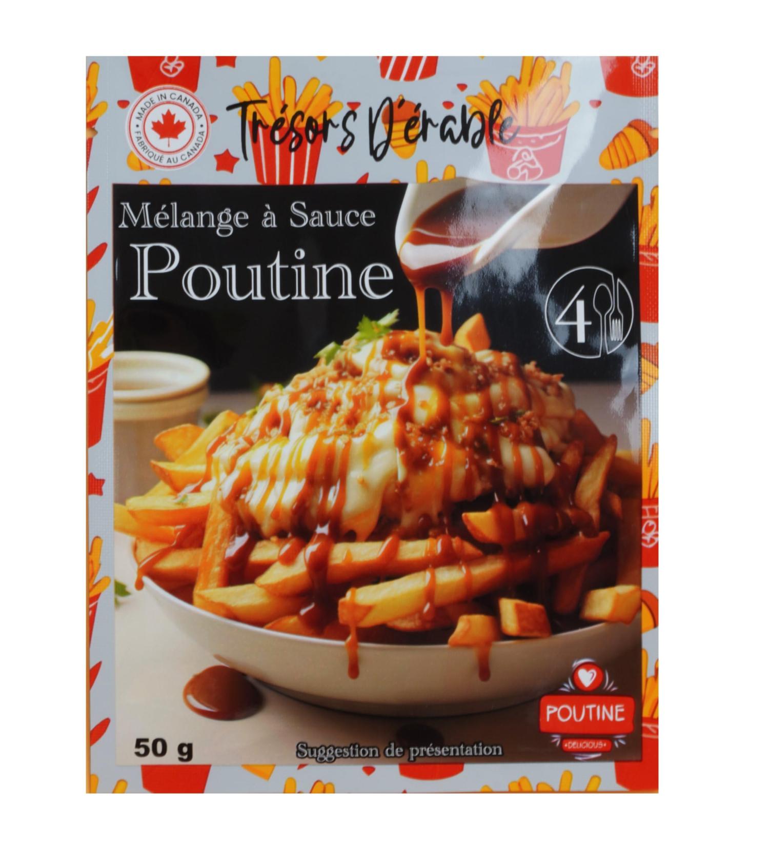 "Les Tr sors d' male" Poutine Sauce Mix - Dehydrated 50g Sachet - Perfect for 4 People - Authentic Quebec Recipe - Buy Online on GoSupps.com