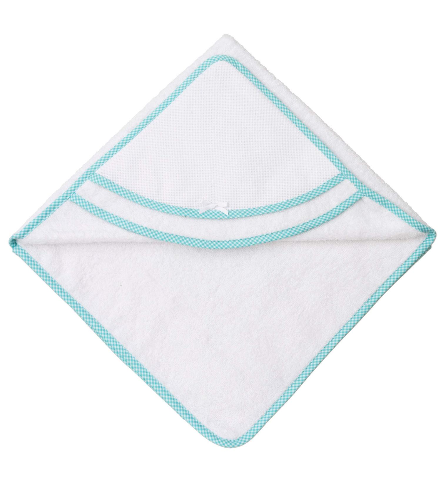 Triangular bathrobe for hooded green