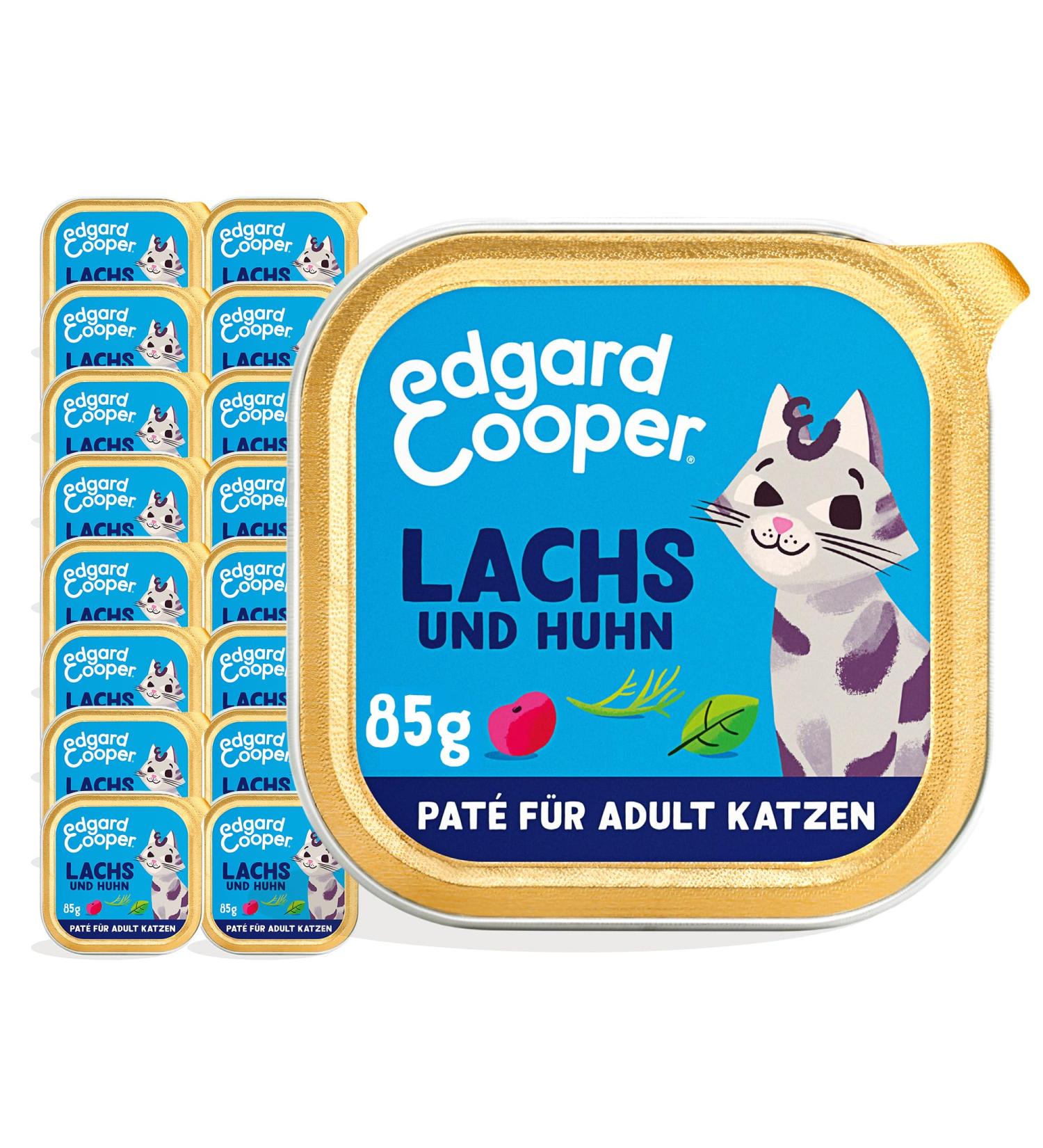 Buy Edgard & Cooper Grain-Free Wet Cat Food - Salmon & Chicken 85g (16 Pack) | Natural Tasty & Balanced Nutrition for Adult Cats - International Shipping Available - Buy Online on GoSupps.com