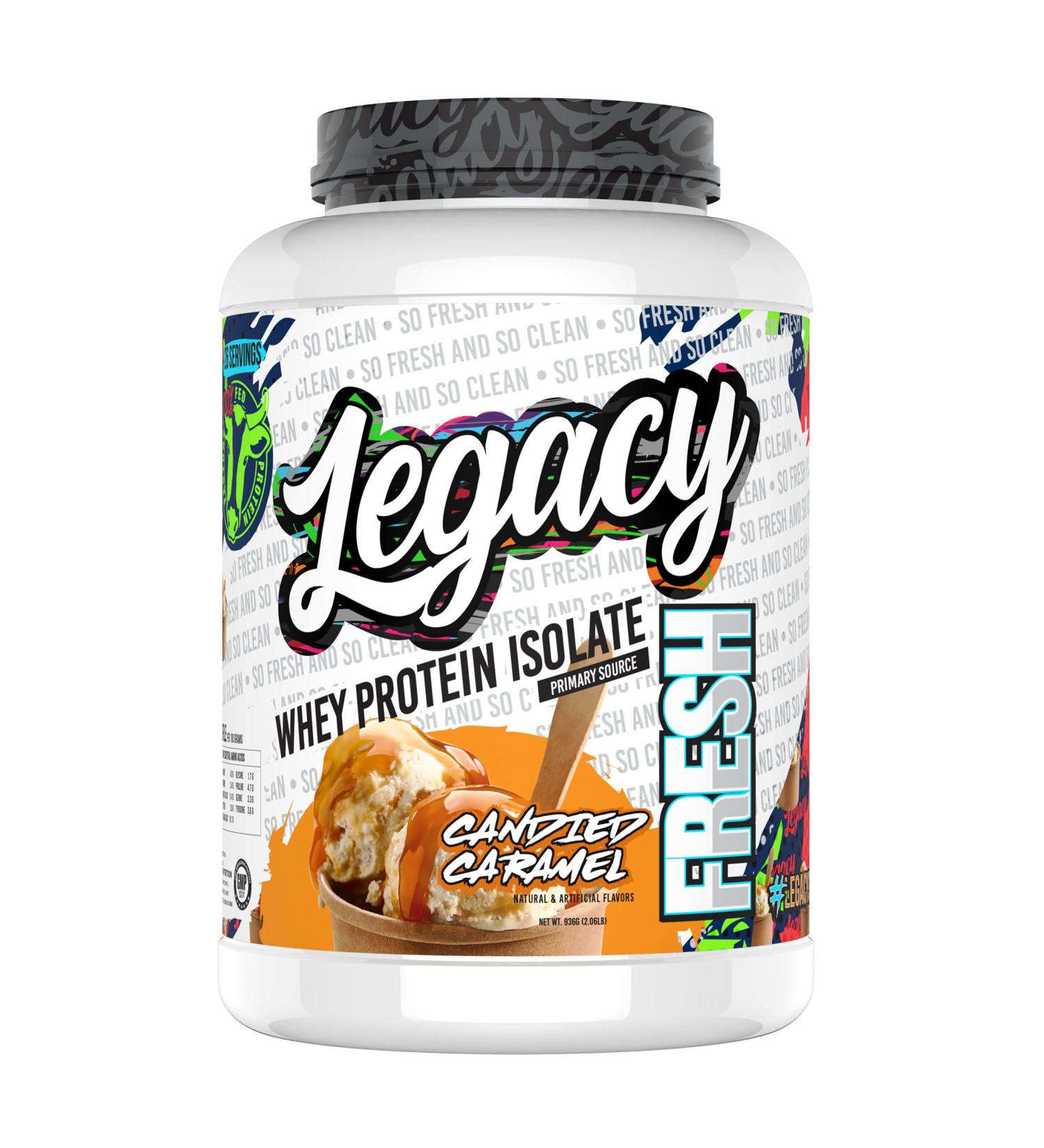 Fresh Whey Protein Candied Caramel 5lb | 26g Pasture-Fed Premium Whey | Muscle Building & Recovery | High Protein + Amino Acids - Buy Online on GoSupps.com