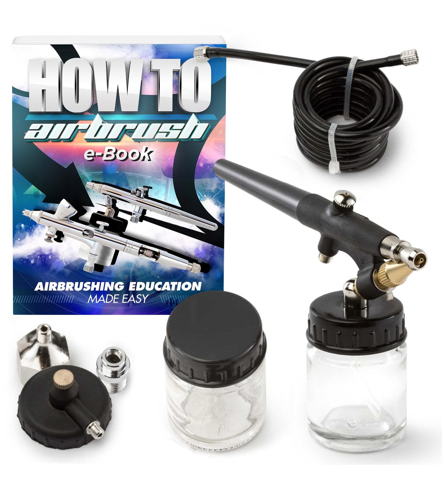 PointZero 22cc Siphon-Feed Airbrush Set with .8mm Nozzle - Buy Online on GoSupps.com
