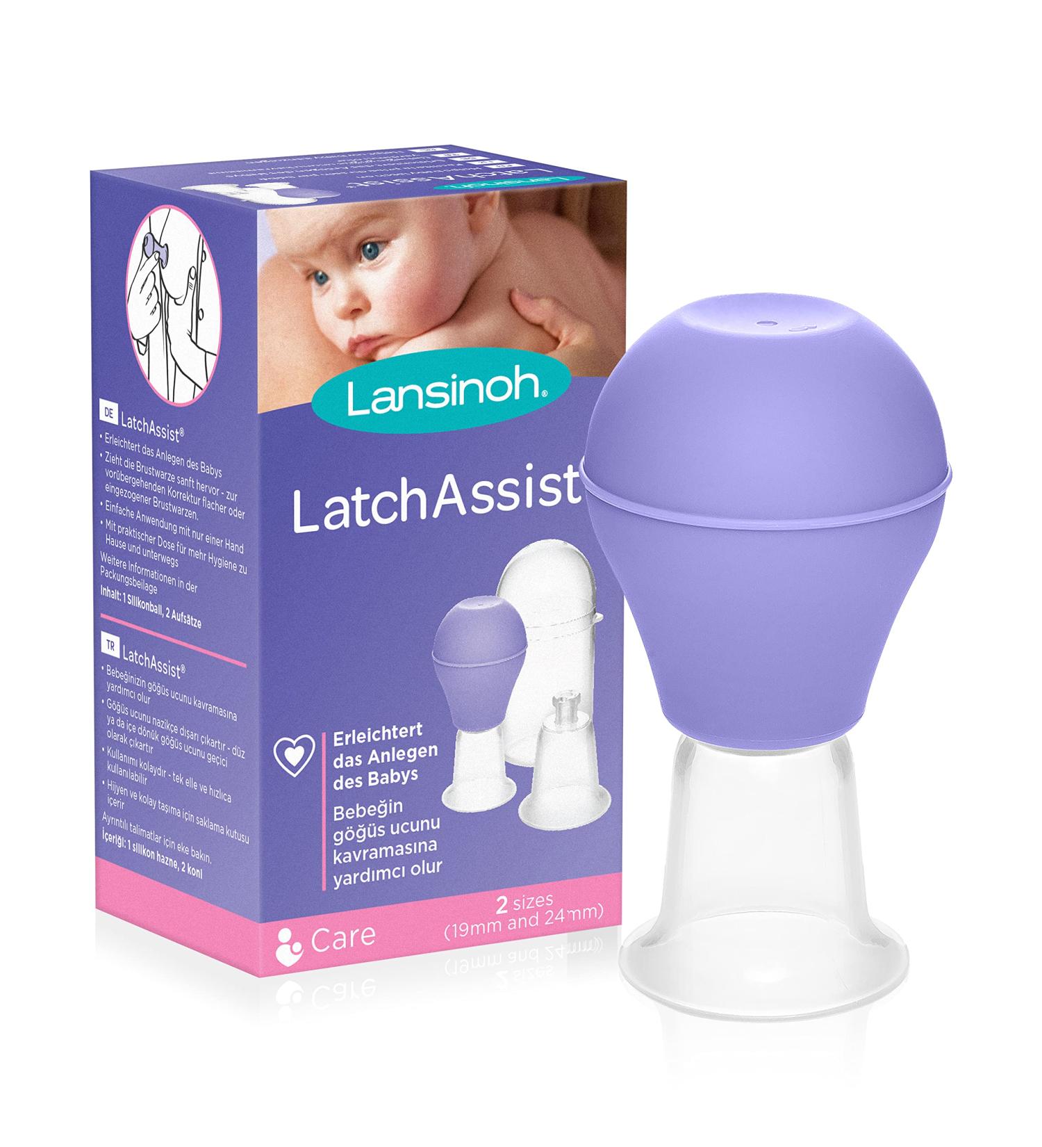 Lansinoh LATCHASSIST Nipple Former - Gentle Baby Feeding Aid with Two Funnel Sizes for Easy Latching - International Shipping Available - Buy Online on GoSupps.com