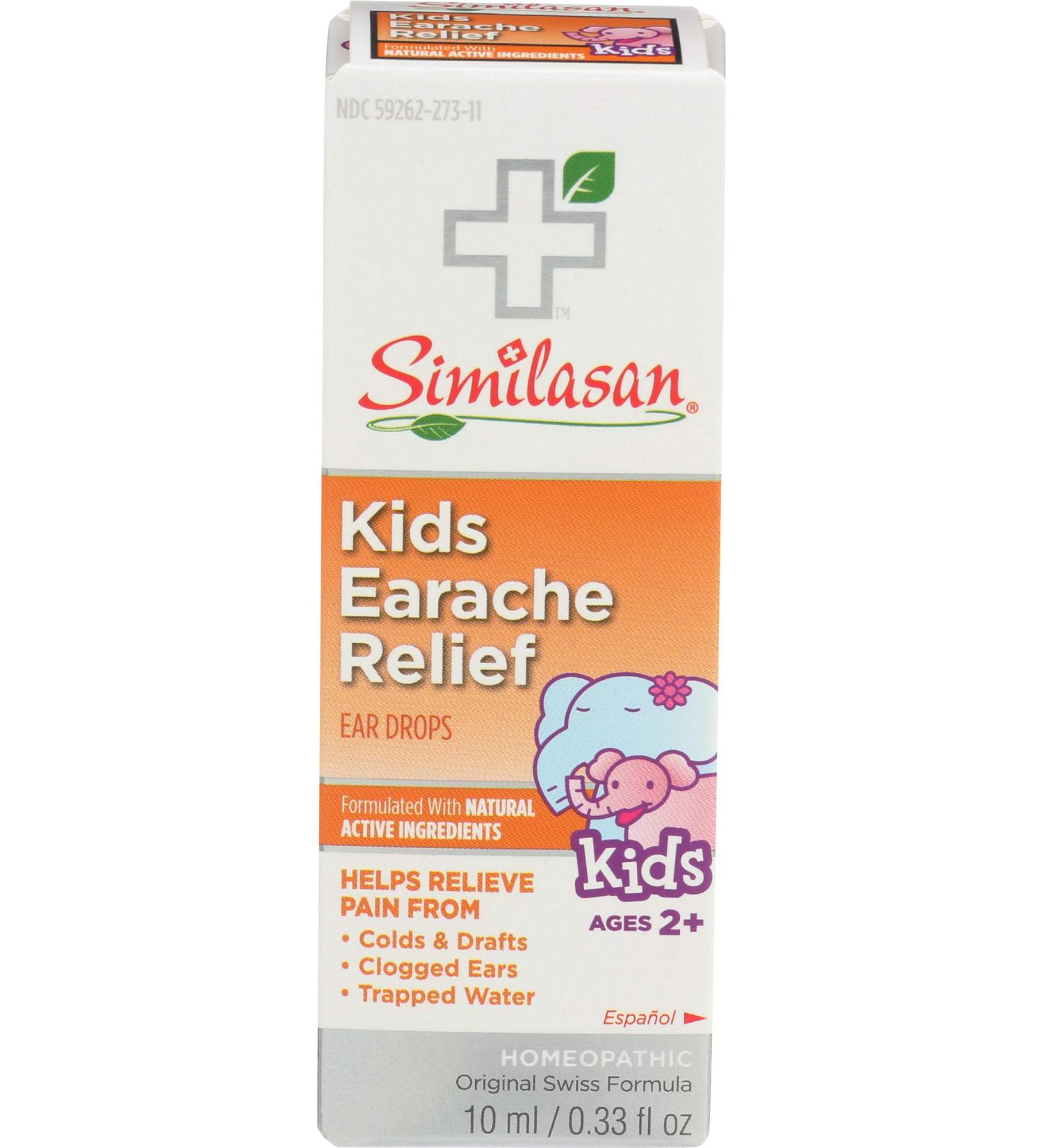 Similasan Kids Earache Relief Drops 0.33 Fl Oz - Natural Relief for Children's Ear Pain - Buy Online on GoSupps.com