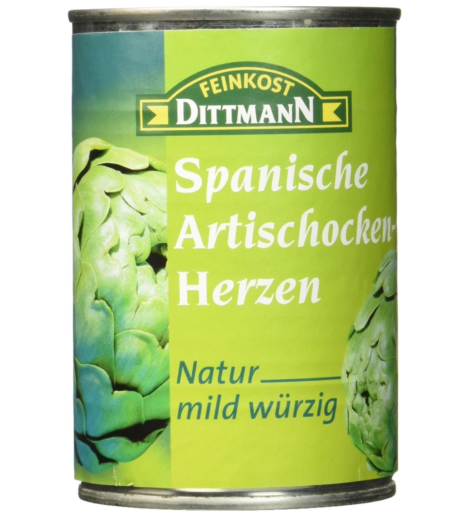 Buy Feinkost Dittmann Spanish Artichoke Hearts - Natural 390g (240g Drained) - Authentic European Gourmet Delicacy - Ship Worldwide - Buy Online on GoSupps.com