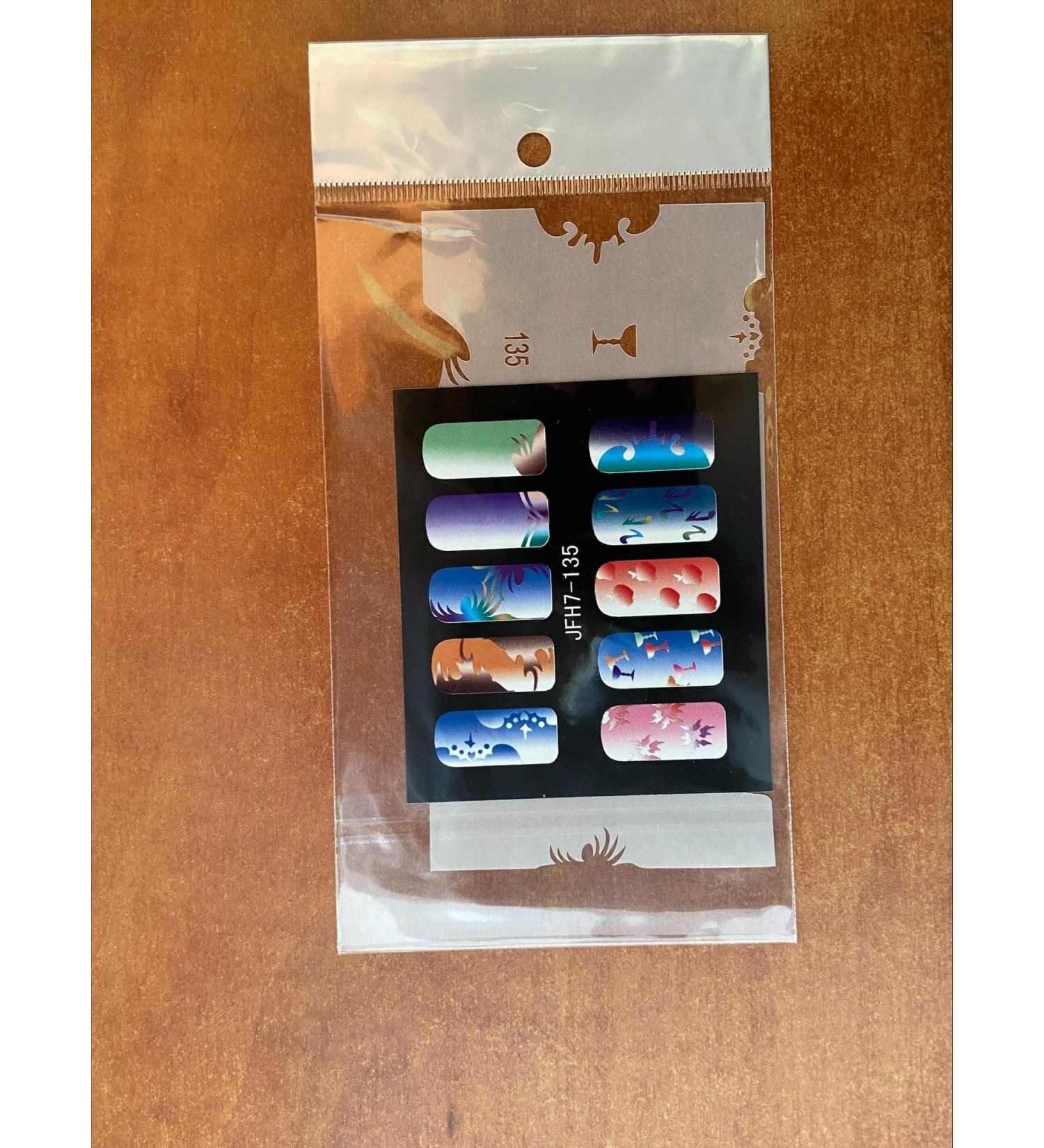 Fingernail stencil (airbrush nail art) Fengda JFH07-135