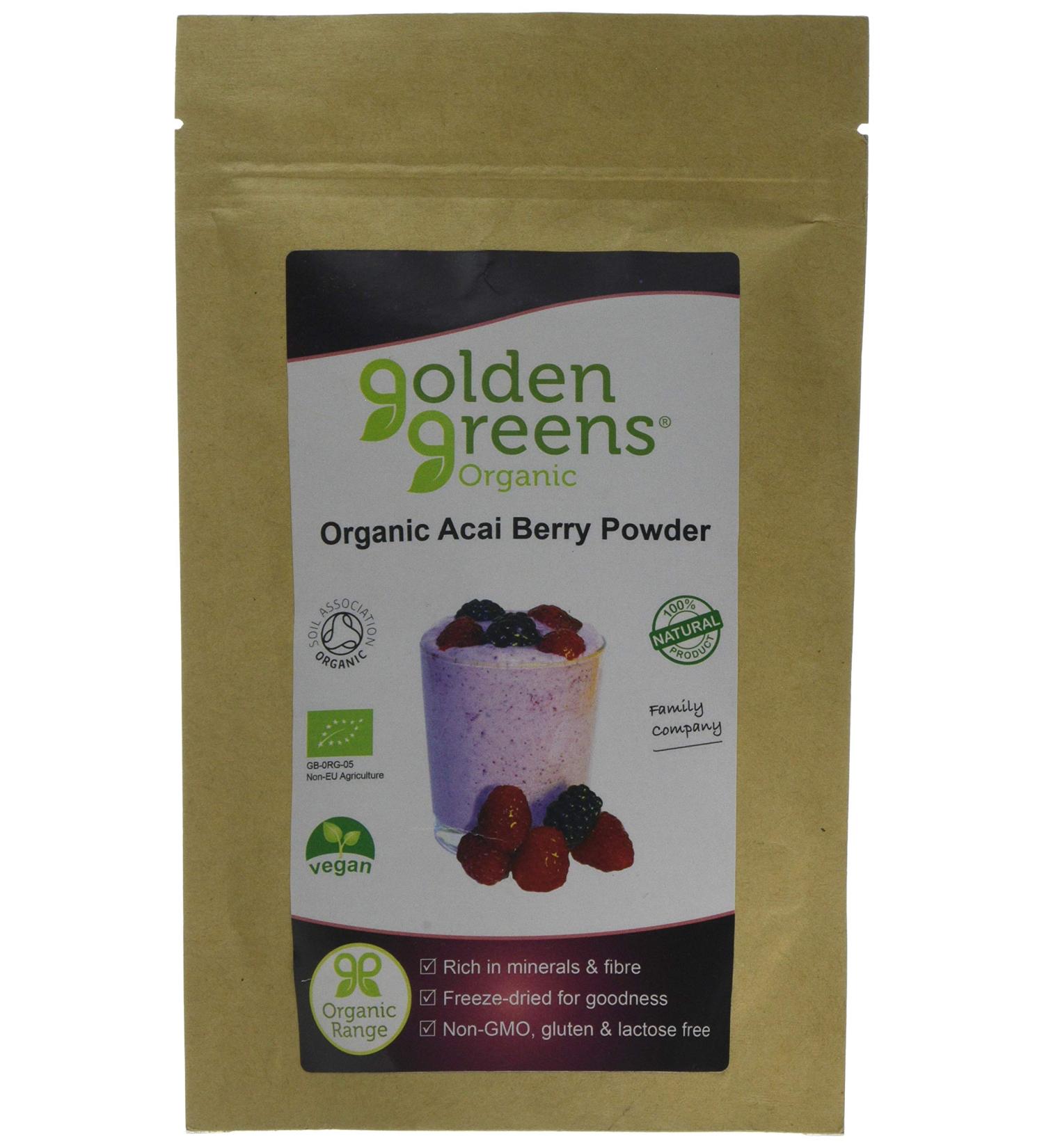 Organic Acai Berry Powder - Pure and Nutrient-Rich Superfood - Buy Online on GoSupps.com