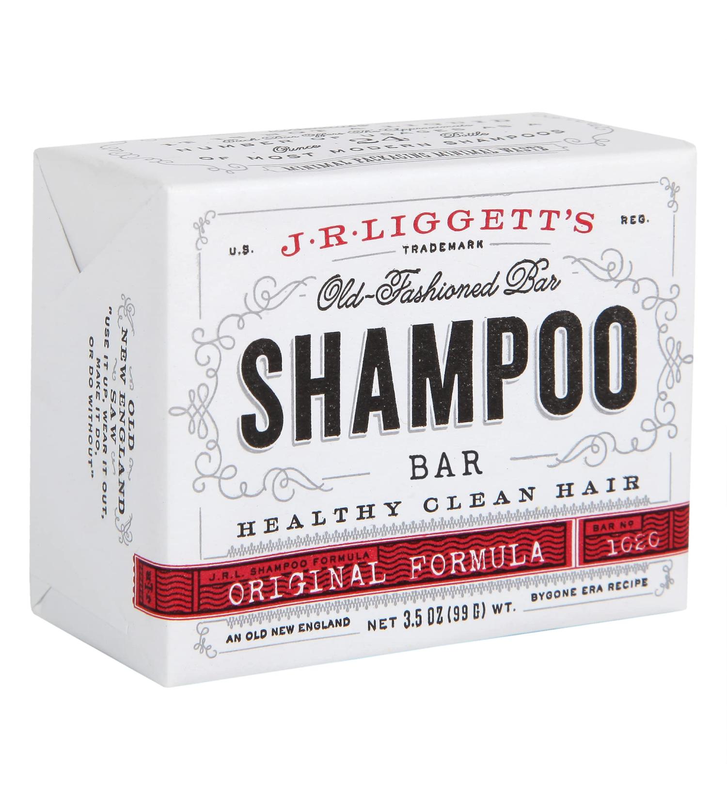 J R Liggett's All-Natural Shampoo Bar - Original Formula for Strong, Healthy Hair - Antioxidant and Vitamin-Rich - Detergent and Sulfate-Free - 3.5 Ounce Bar - Buy Online on GoSupps.com