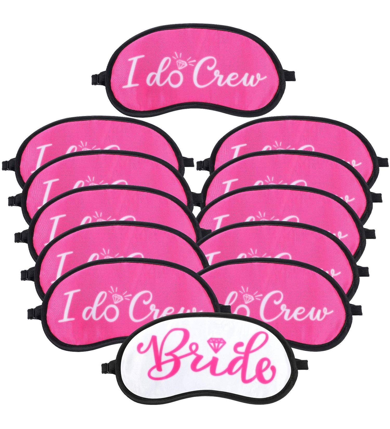 12 Pieces Bride and Bridesmaids Sleep Mask Bridesmaid Proposal Present Bridal Party Favor Eye Coverings Bachelorette Sleep Eye Masks Sleep Shade Blindfold Party Favor Accessories - Buy Online on GoSupps.com