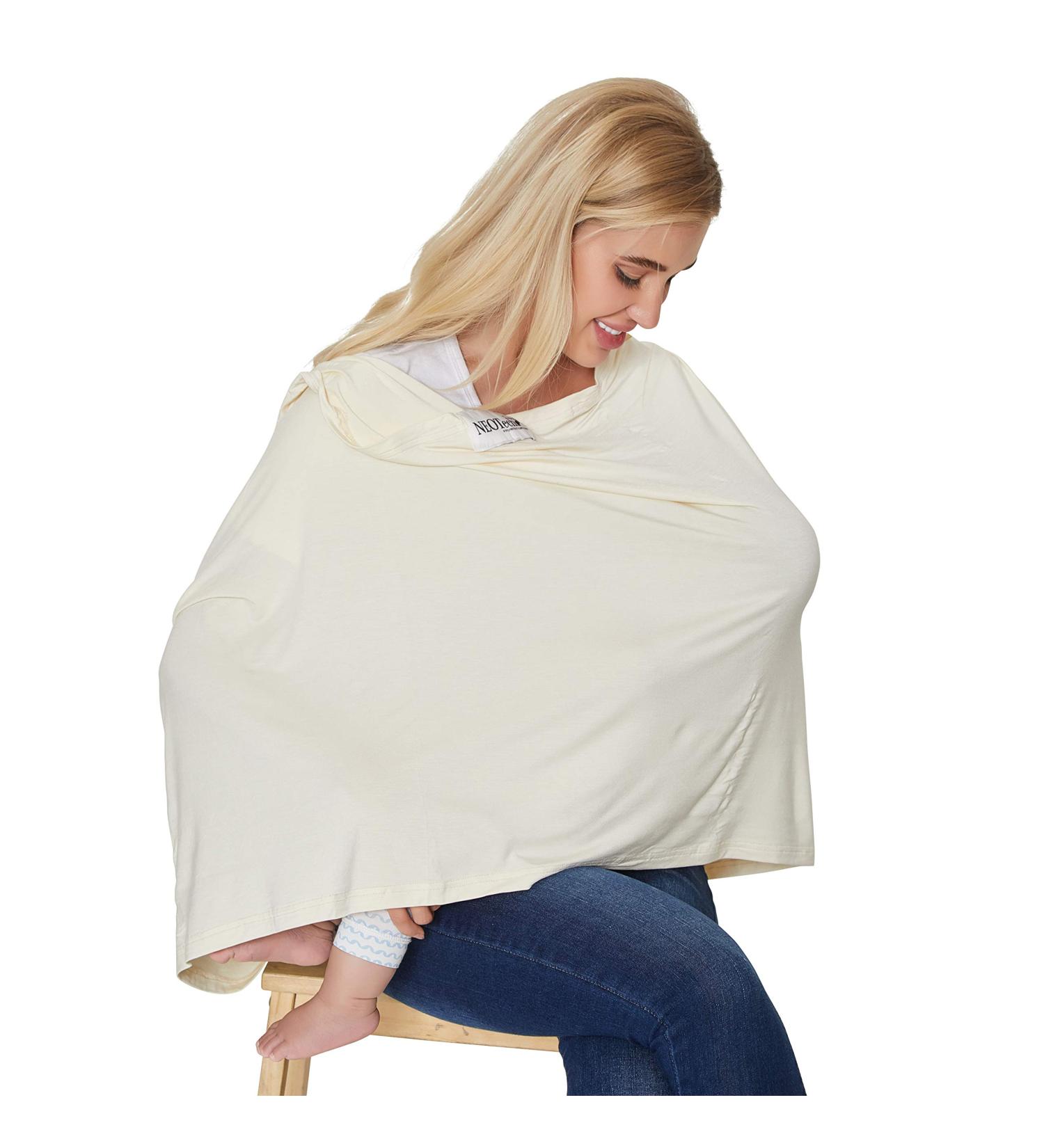 NeoTech Care Beige Baby Nursing Cover Scarf - Soft Fabric for Breastfeeding - Buy Online on GoSupps.com