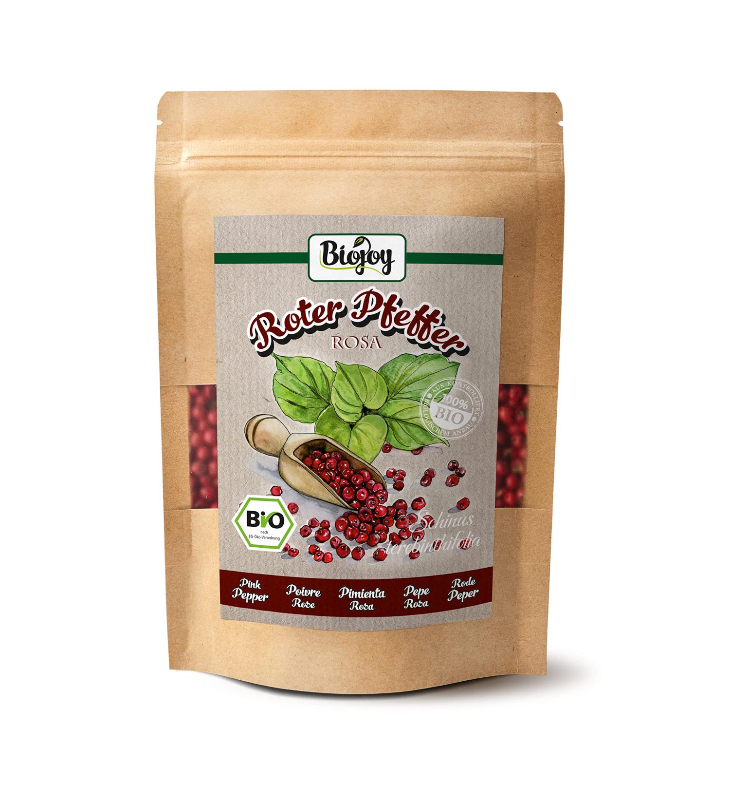 Buy Biojoy ORGANIC Red Pepper Whole (100g) - Premium Red Pepper Berries for Mill - Flavorful & Versatile Spice - Buy Online on GoSupps.com
