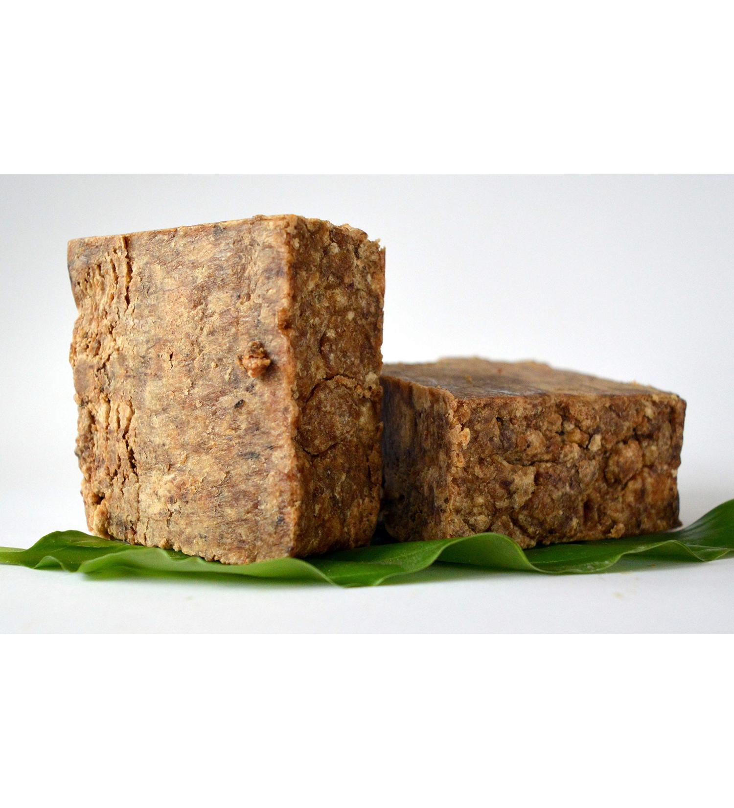 Organic Raw African Black Soap - 100% Vegetable Chemical-Free & Cruelty-Free | Fight Skin Conditions | Nature's Beauty Secret from Ghana - Buy Online on GoSupps.com