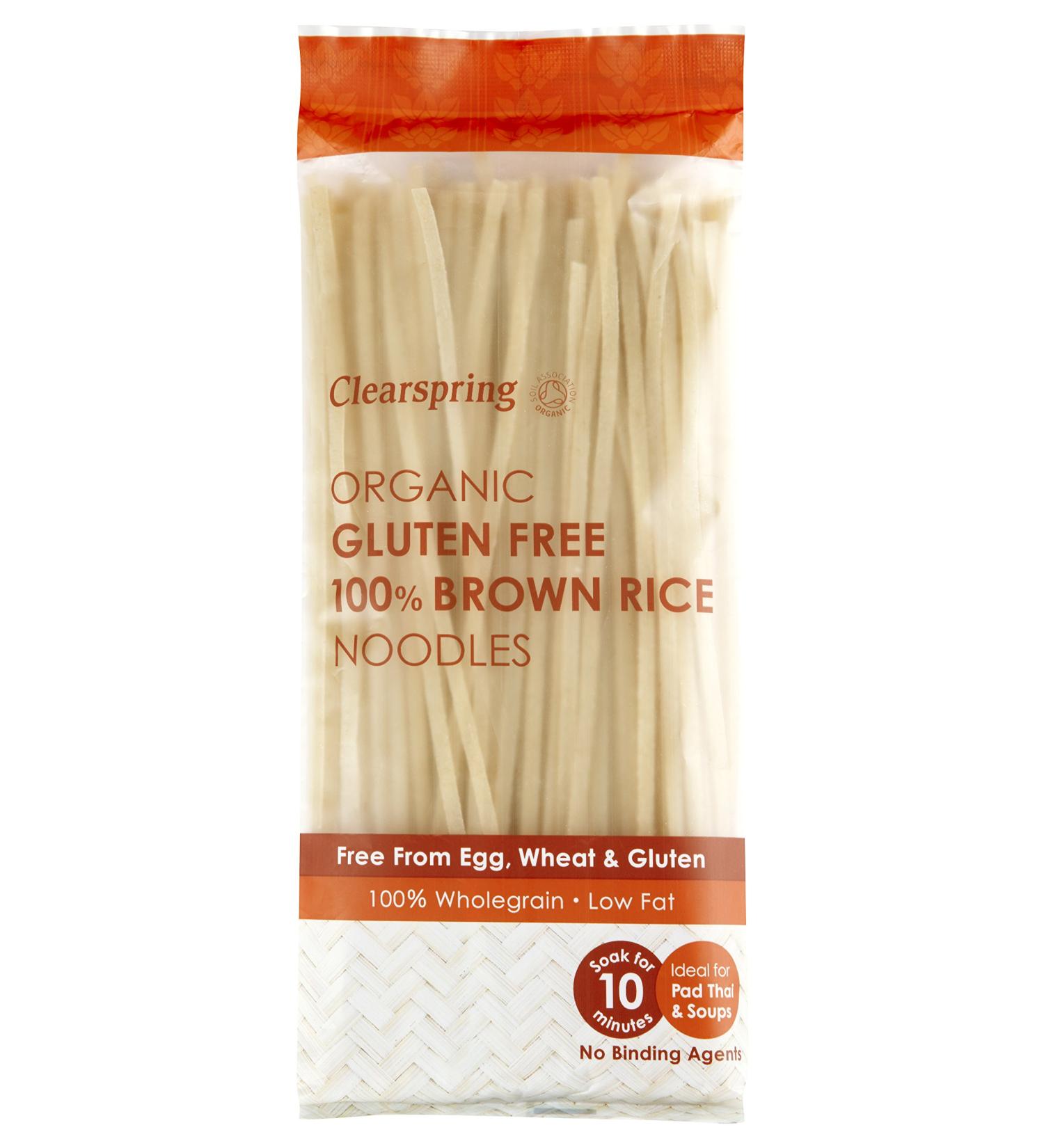 Clearspring Clearspring Organic Gluten Free Whole Rice Noodles 200 g - Lot of 5