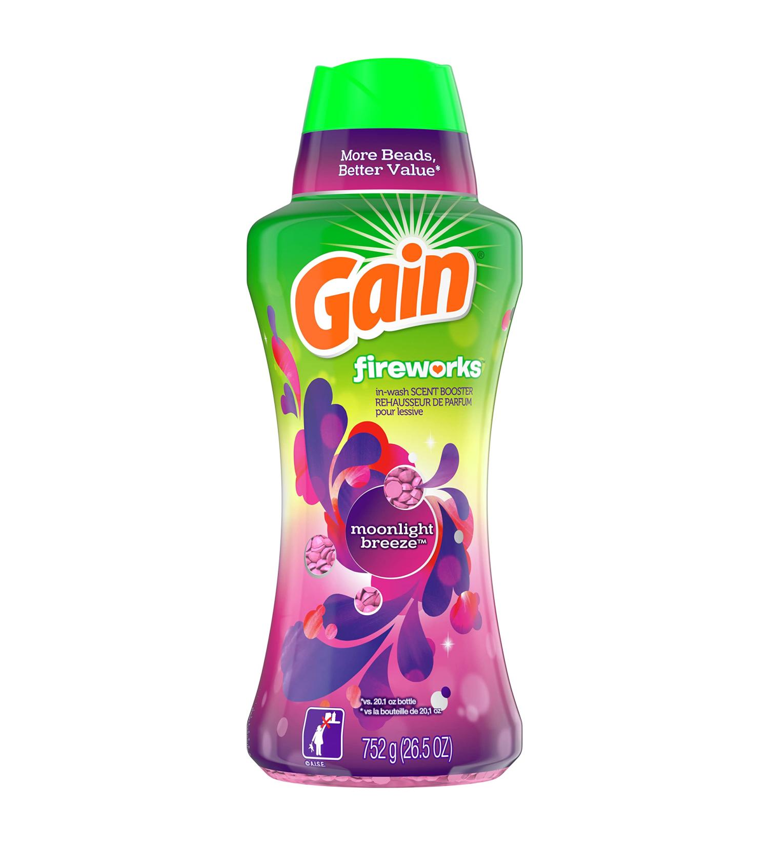 Gain Fireworks in-wash Scent Booster Beads Moonlight Breeze 26.5 Ounce Laundry Scent Booster Beads - Buy Online on GoSupps.com