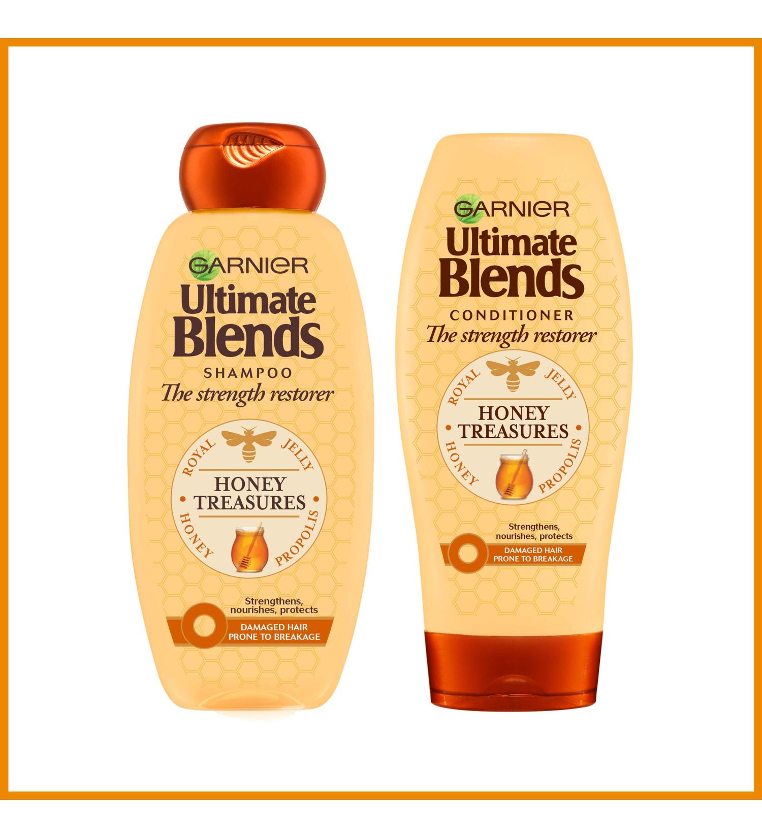 Garnier Garnier Ultimate Blends Honey Treasures Shampoo and Conditioner for Dry and Damaged Hair 360ml