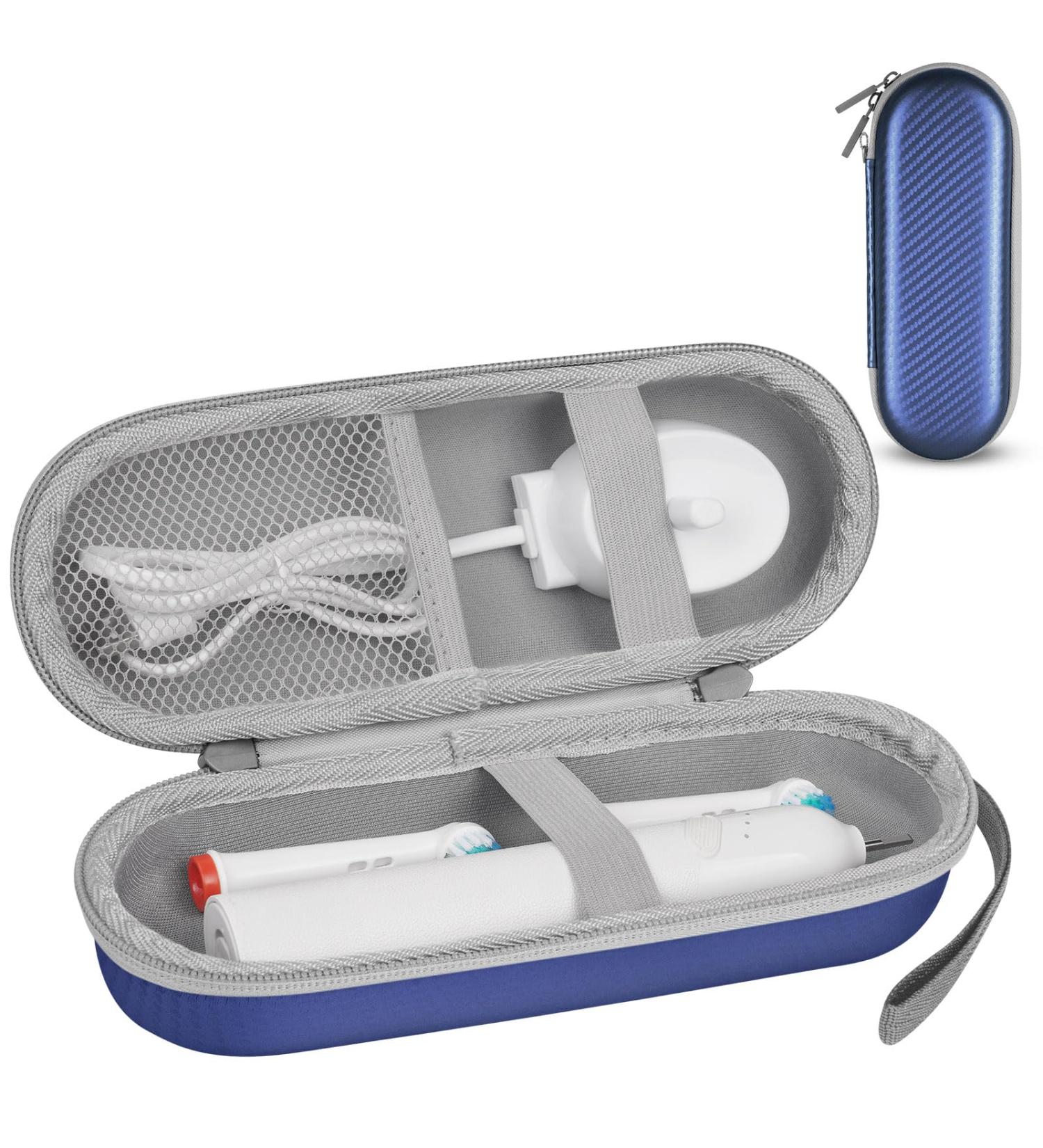 LOPHE Electric Toothbrush Travel Case Dustproof Toothbrush Storage Holder Portable Toothbrush Protective Cover Bag Electric Toothbrush Case Container for Business Camping Travel (Royal Blue) - Buy Online on GoSupps.com
