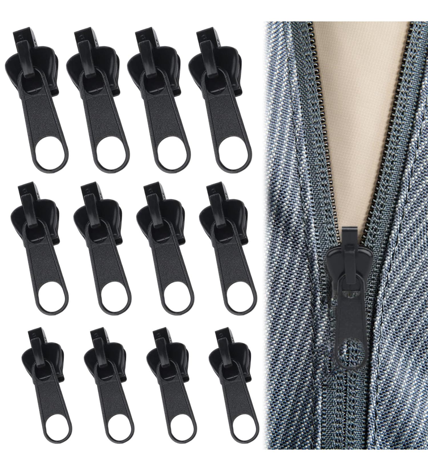 Sanfu 12PC Zipper Repair Set - Universal Zipper Pullers for Jackets Coats & Suitcases (3 Sizes) - International Shipping Available - Buy Online on GoSupps.com
