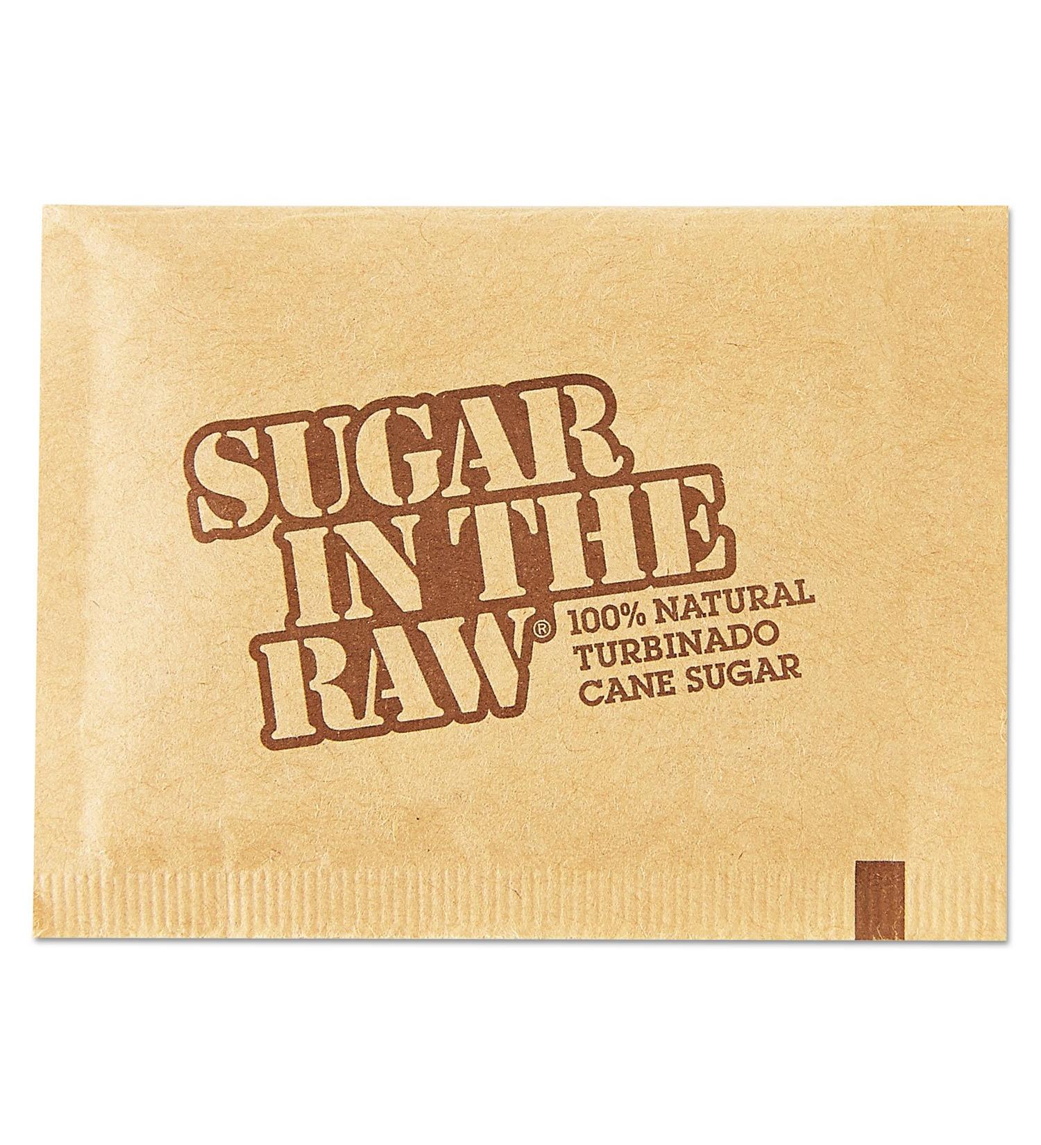 Sugar Packets Raw Sugar 0.18 oz Packs 500 per Carton