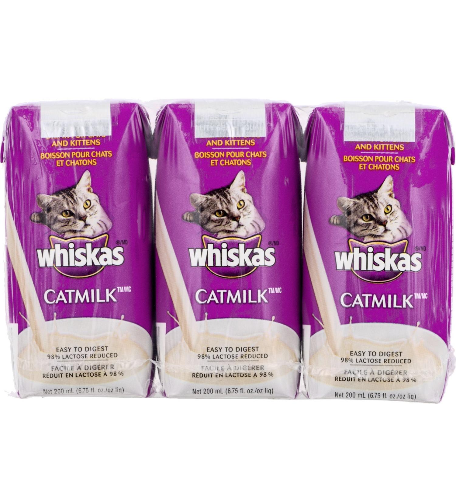 Whiskas Catmilk for Cats and Kittens - 6.75 fl oz, 3ct | Delicious and Nutritious Cat Milk - Buy Online on GoSupps.com