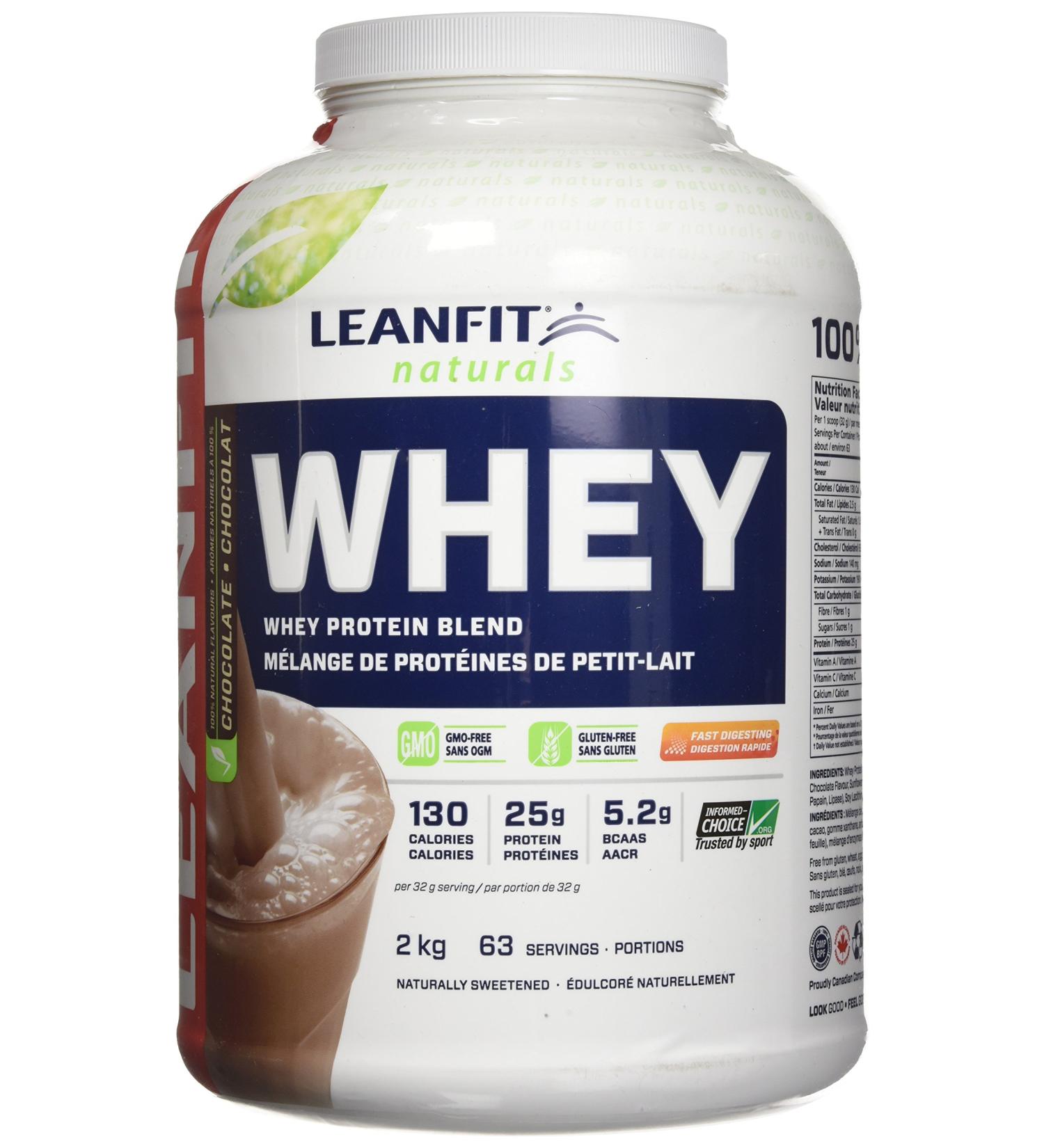 LeanFit Naturals Whey Protein with Whey Isolate Chocolate Non GMO No Gluten 2 Kg (Packaging may vary) - Buy Online on GoSupps.com
