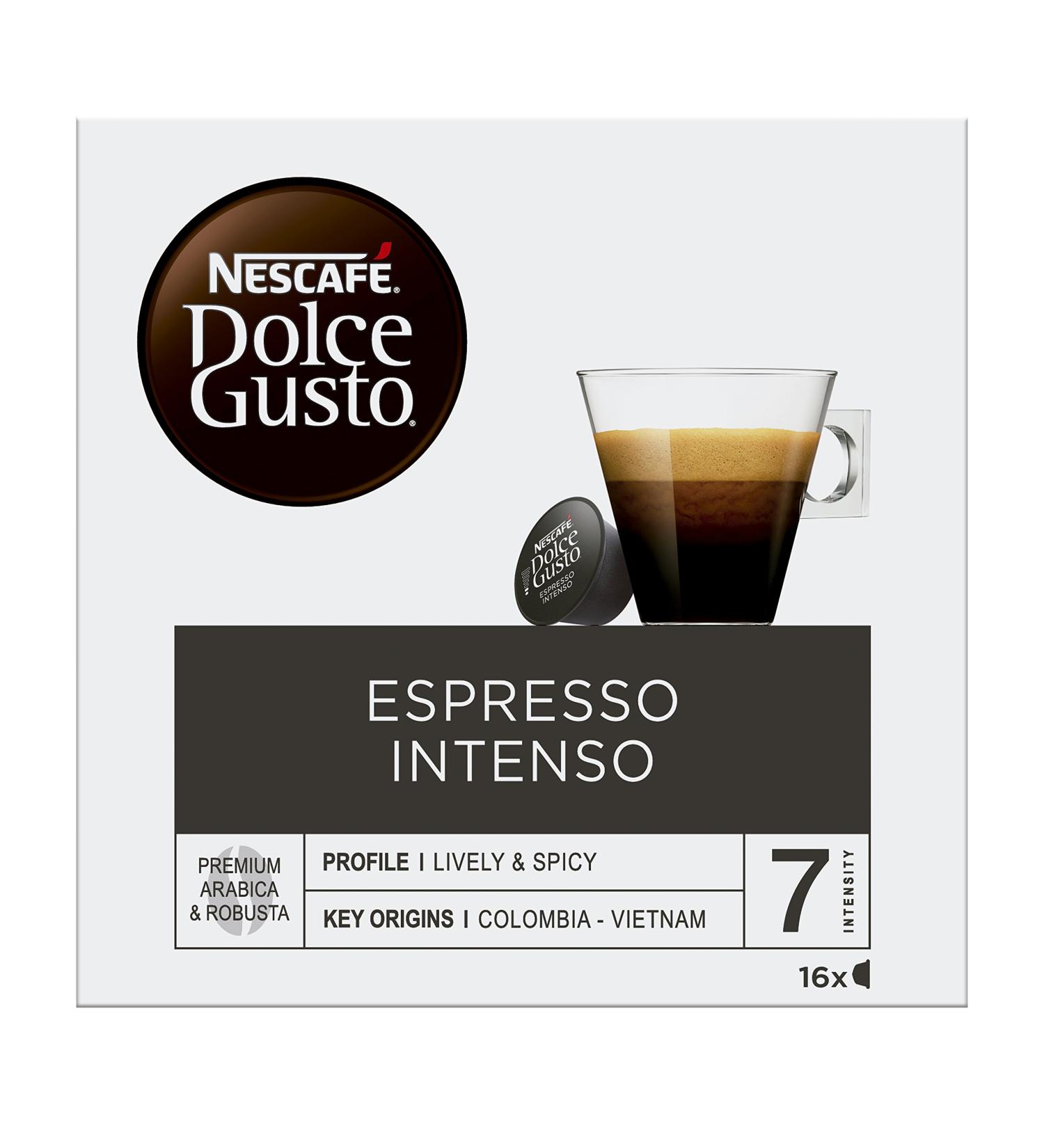  Nescaf Nescafe Dolce Gusto Espresso Intenso Lot of 2 boxes of 16 capsules - Buy Online on GoSupps.com