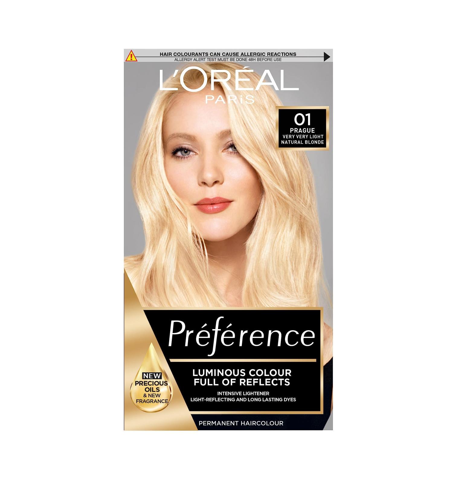 L'Oreal Paris Preference 01 Prague Permanent Hair Colour 1 count - Long Lasting & Luminous - Buy Online on GoSupps.com