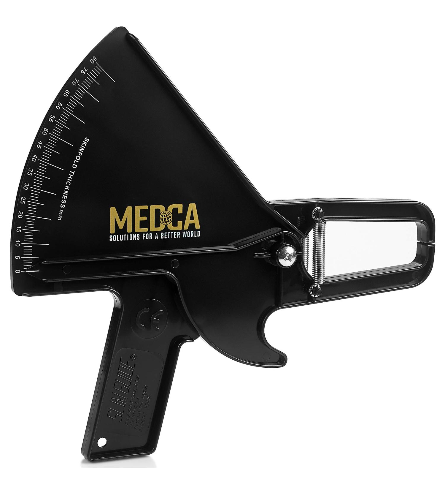 Pro Body Skin Caliper - Accurate Handheld BMI Measuring Tool for Men and Women - Monitoring Fitness and Weight Loss Goals - Includes Instructions and Body Fat Chart - Black - Buy Online on GoSupps.com