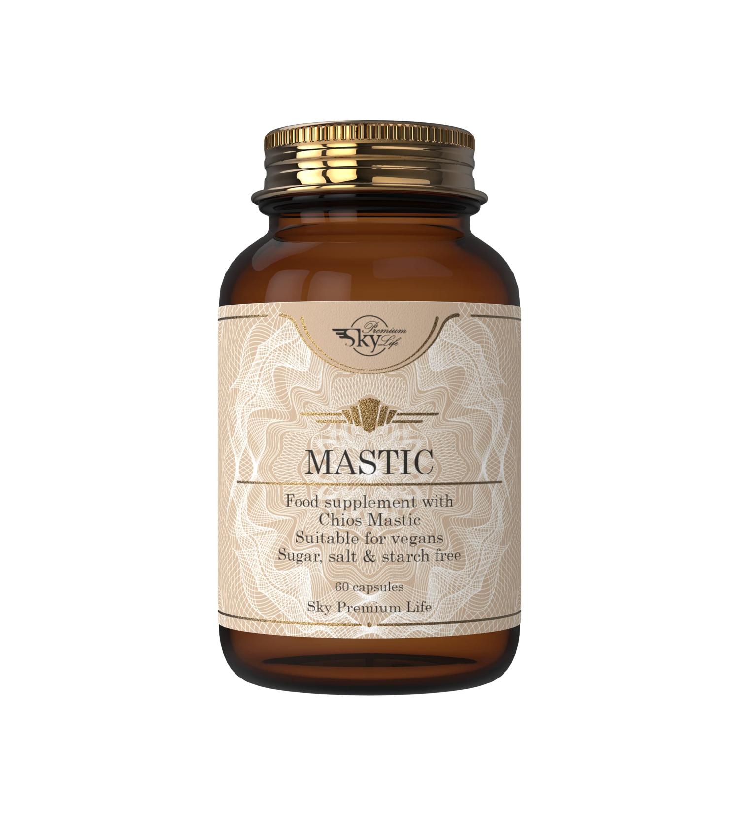 Sky Premium Life Chios Mastic Food Supplement - 60 Capsules (Pack of 1) - Buy Online on GoSupps.com