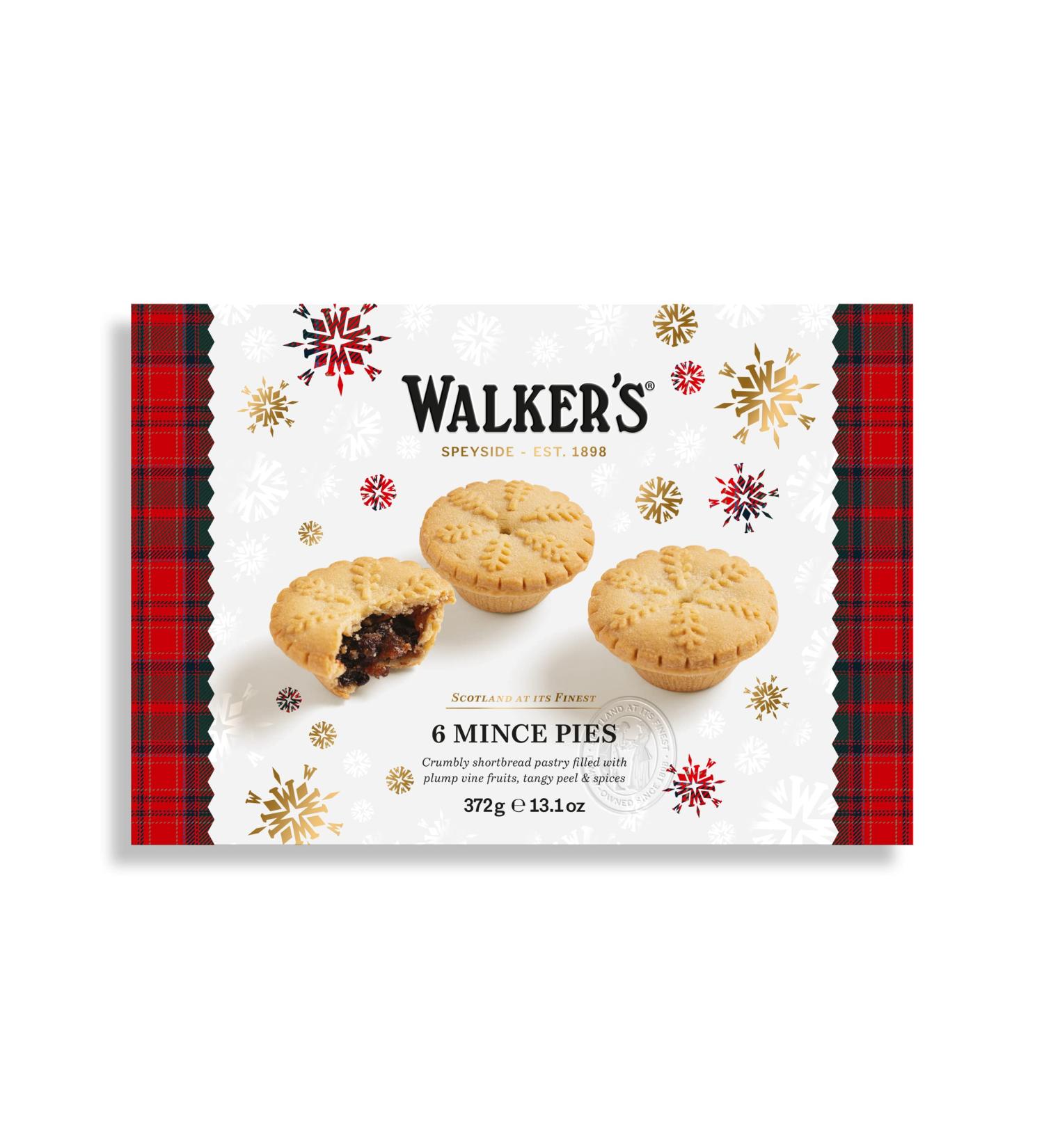WALKER'S SHORTBREAD Luxury Mince Pies 372g (Pack Of 6) - Buy Online on GoSupps.com