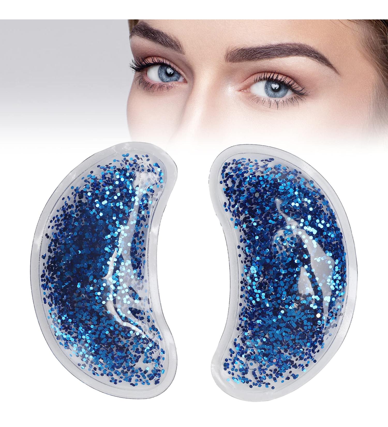 Buy Reusable Gel Eye Pack - Hot & Cold Eye Gel Pads for Dark Circles & Swelling - Perfect Gift for Girls (Blue) - Buy Online on GoSupps.com