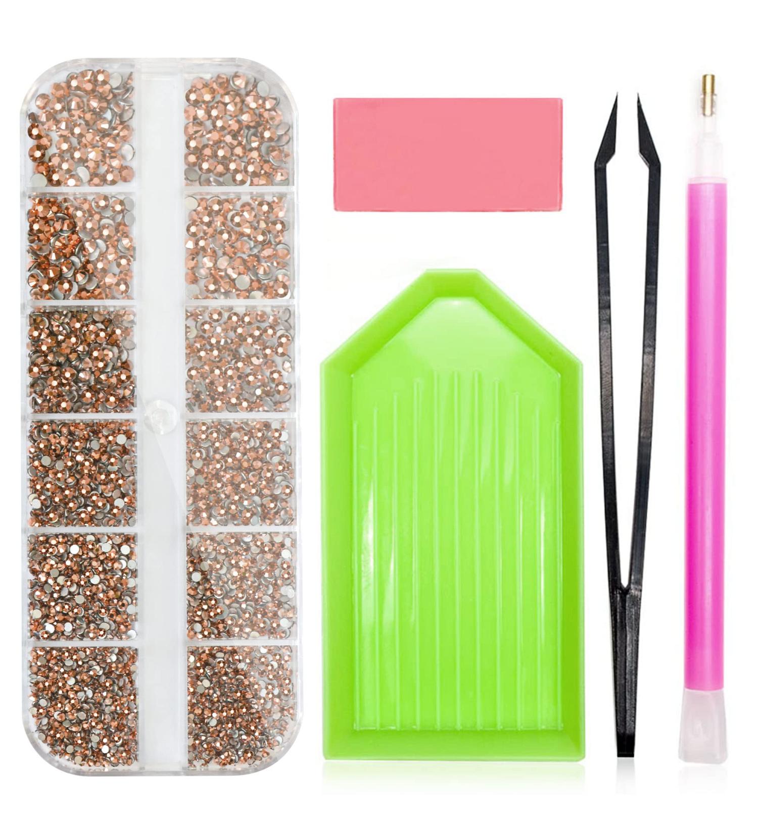 2320Pcs Molisaka Rose Gold Rhinestones for Nails â€“ Sparkling Glass Nail Gems & Bling Art Accessories - Buy Online on GoSupps.com