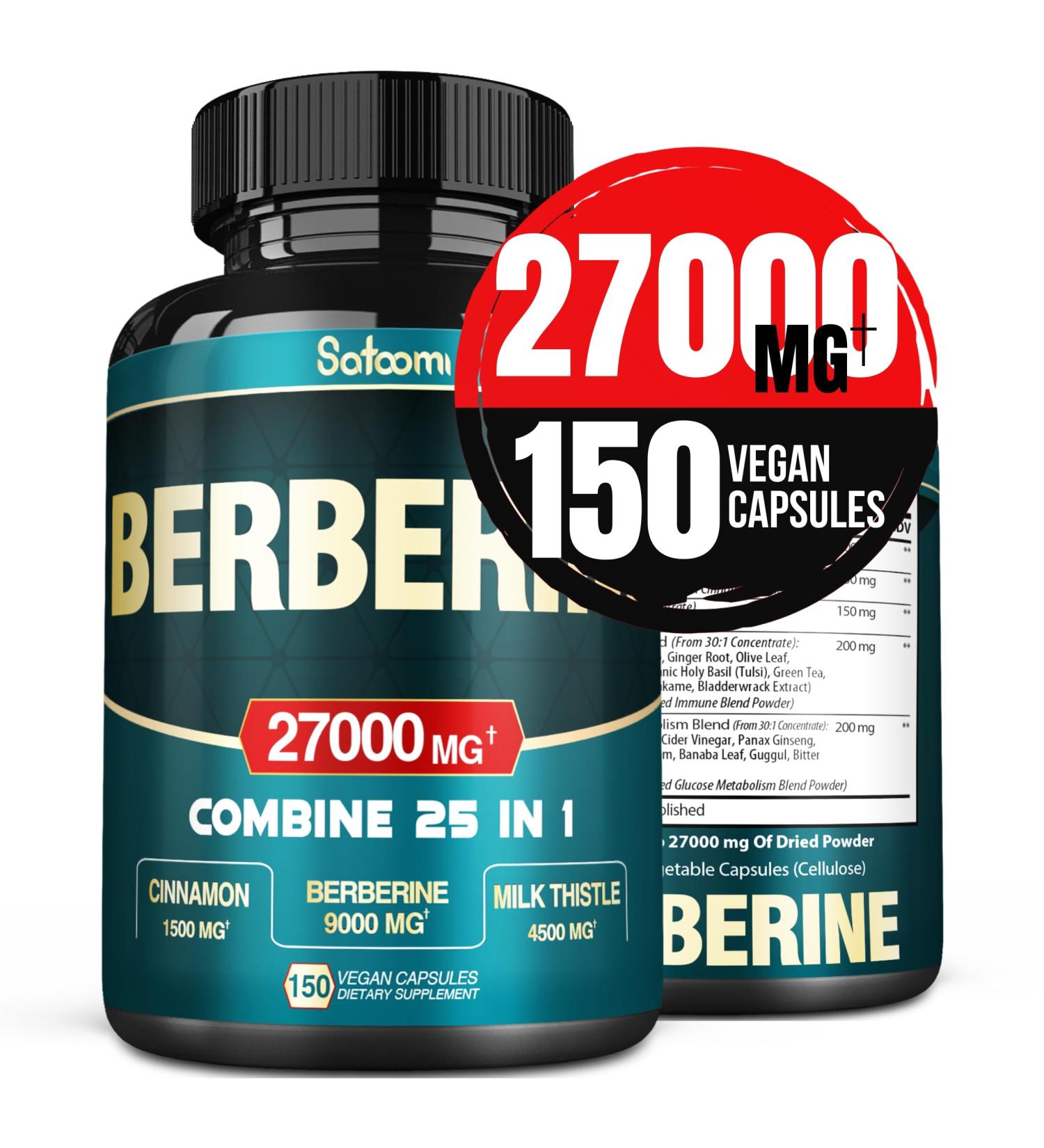 25in1 Berberine Supplement - 27000mg for Body Management & Immune Support - Buy Online on GoSupps.com