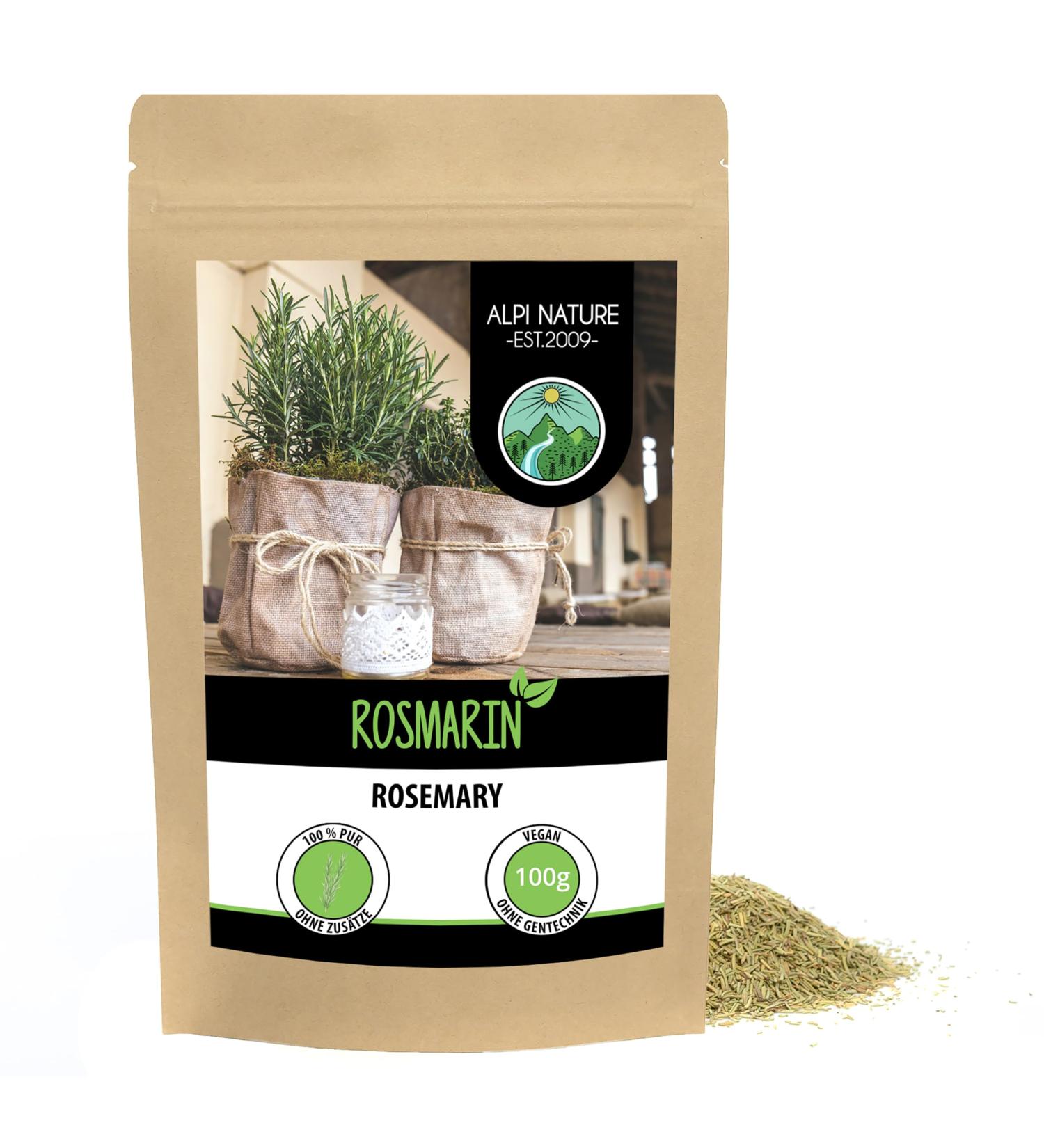 100% Pure Dried Rosemary 100g - Ideal for Spice Mixtures & Rosemary Tea - Buy Now! - Buy Online on GoSupps.com