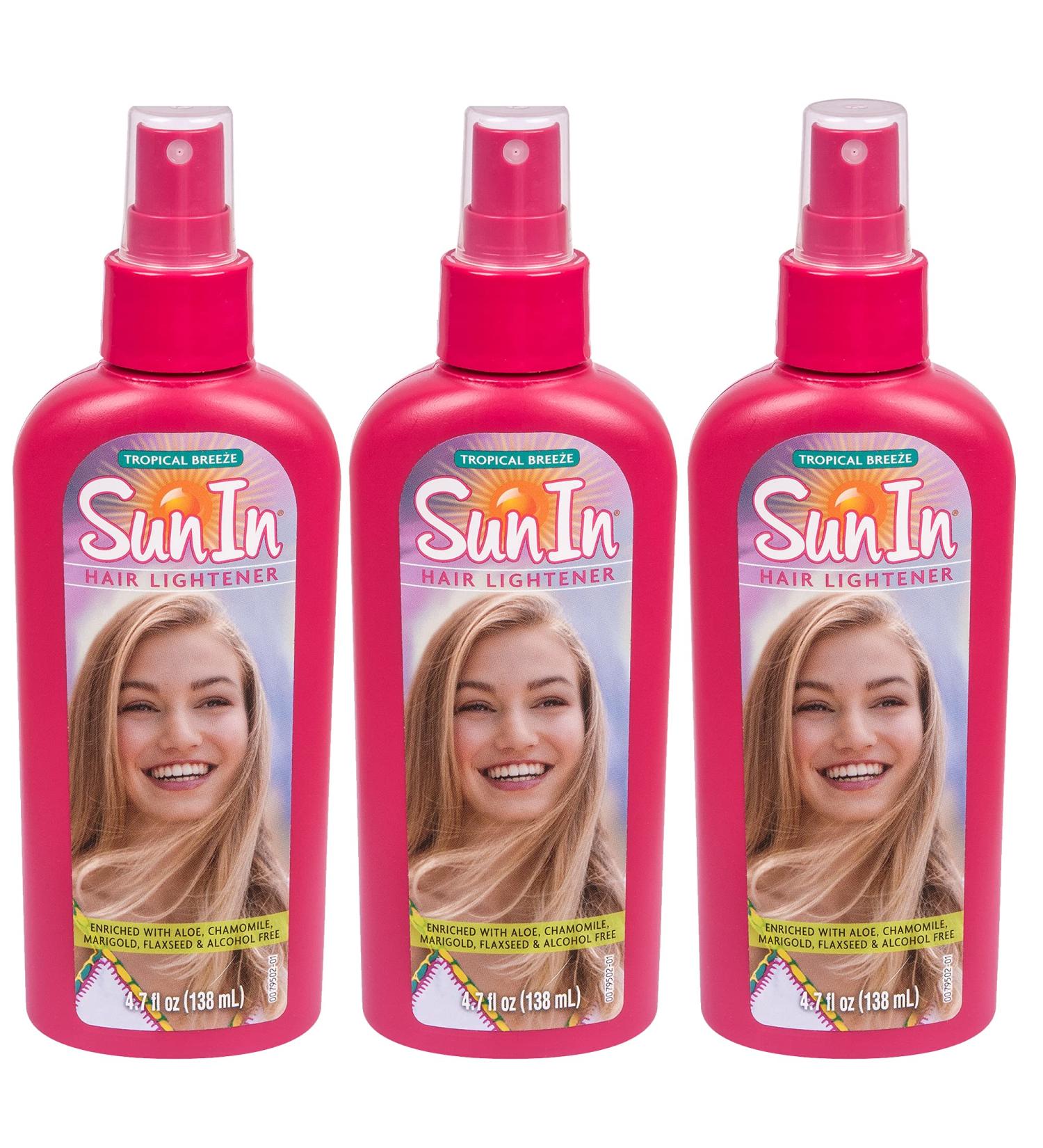 Sun-In Hair Lightener Pump 4.7oz Original Tropical Breeze (139ml) - 3 Pack - Buy Online on GoSupps.com