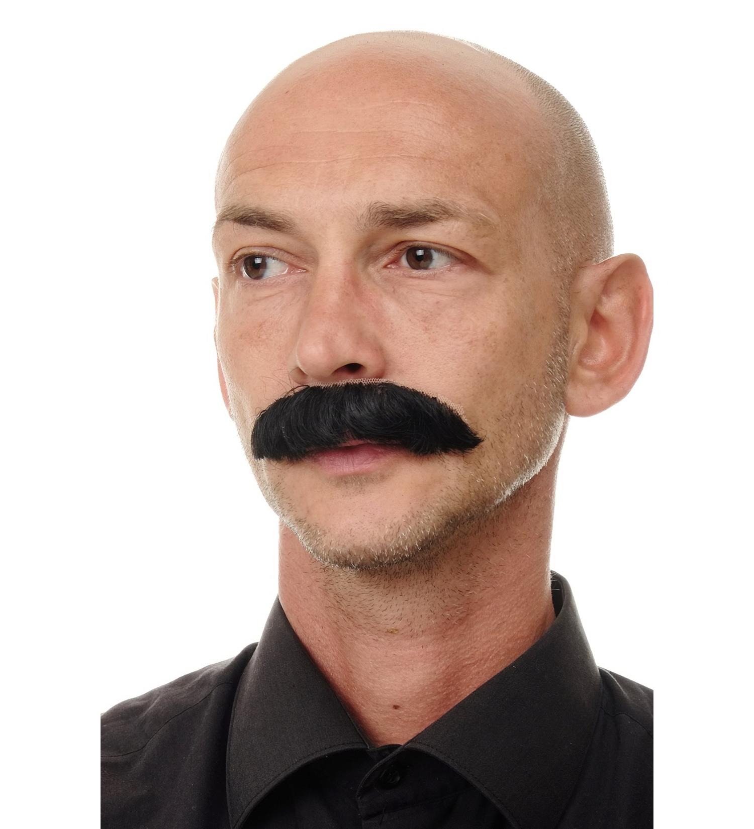 WIG ME UP - MU12-1B Black Human Hair Cowboy Beard & Moustache for Authentic Style | International Shipping Available - Buy Online on GoSupps.com