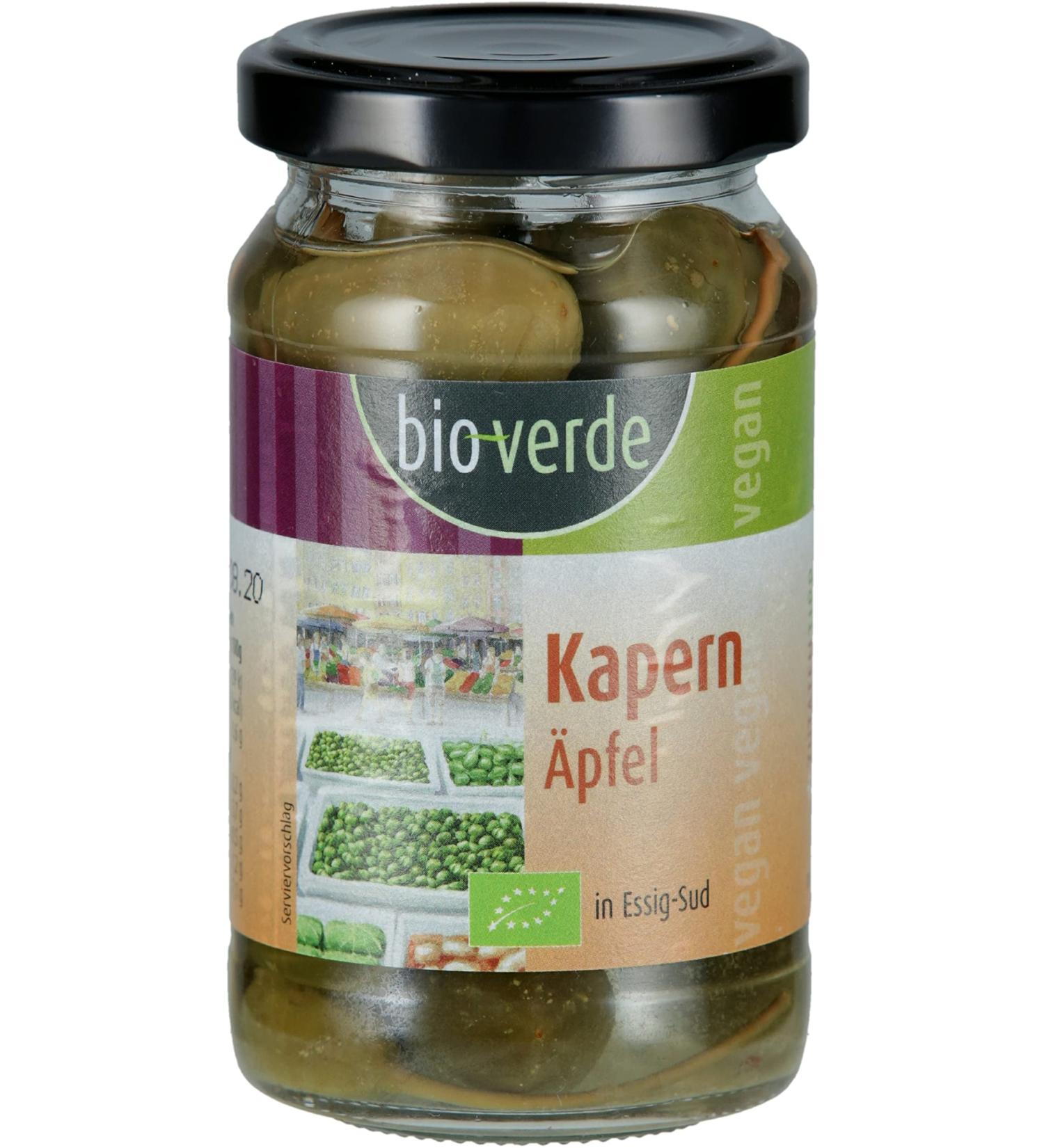 bio-verde capers in fine vinegar broth (6 x 180 gr) 180 g (pack of 6)