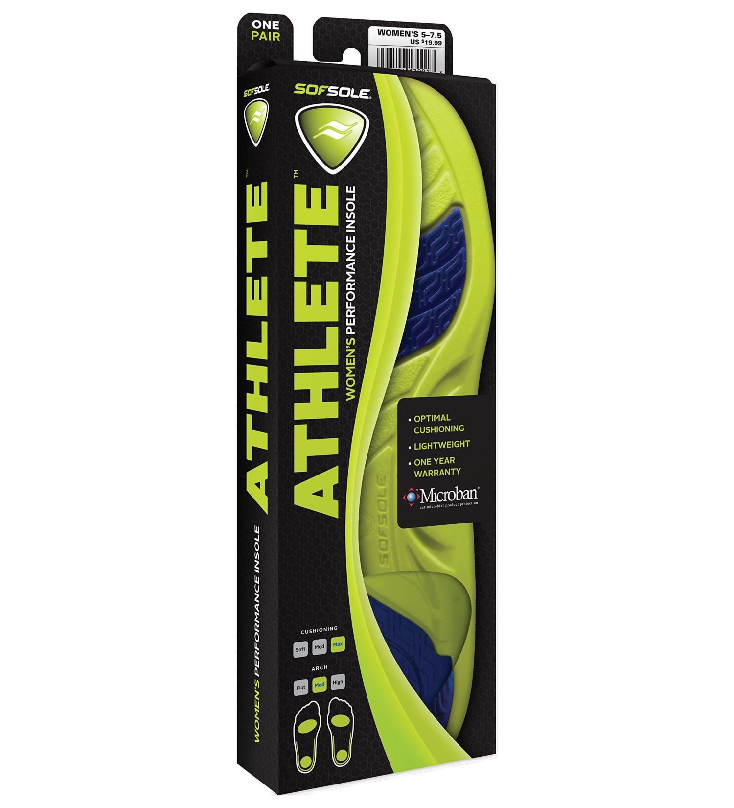 Sof Sole Athlete Woman - insole size 39-43