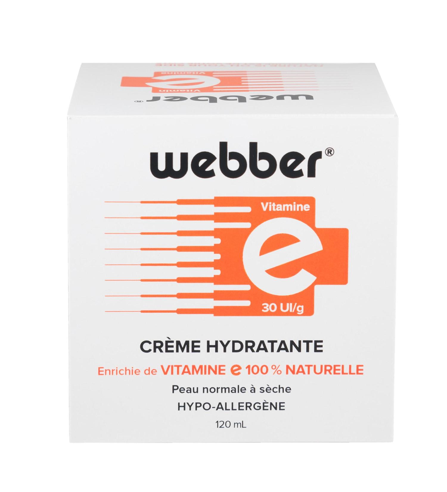 WEBBER Hydrating Cream - Face Moisturizer with Vitamin E for Scars Burns Wrinkles & Dry Skin | 120 ml International Shipping - Buy Online on GoSupps.com