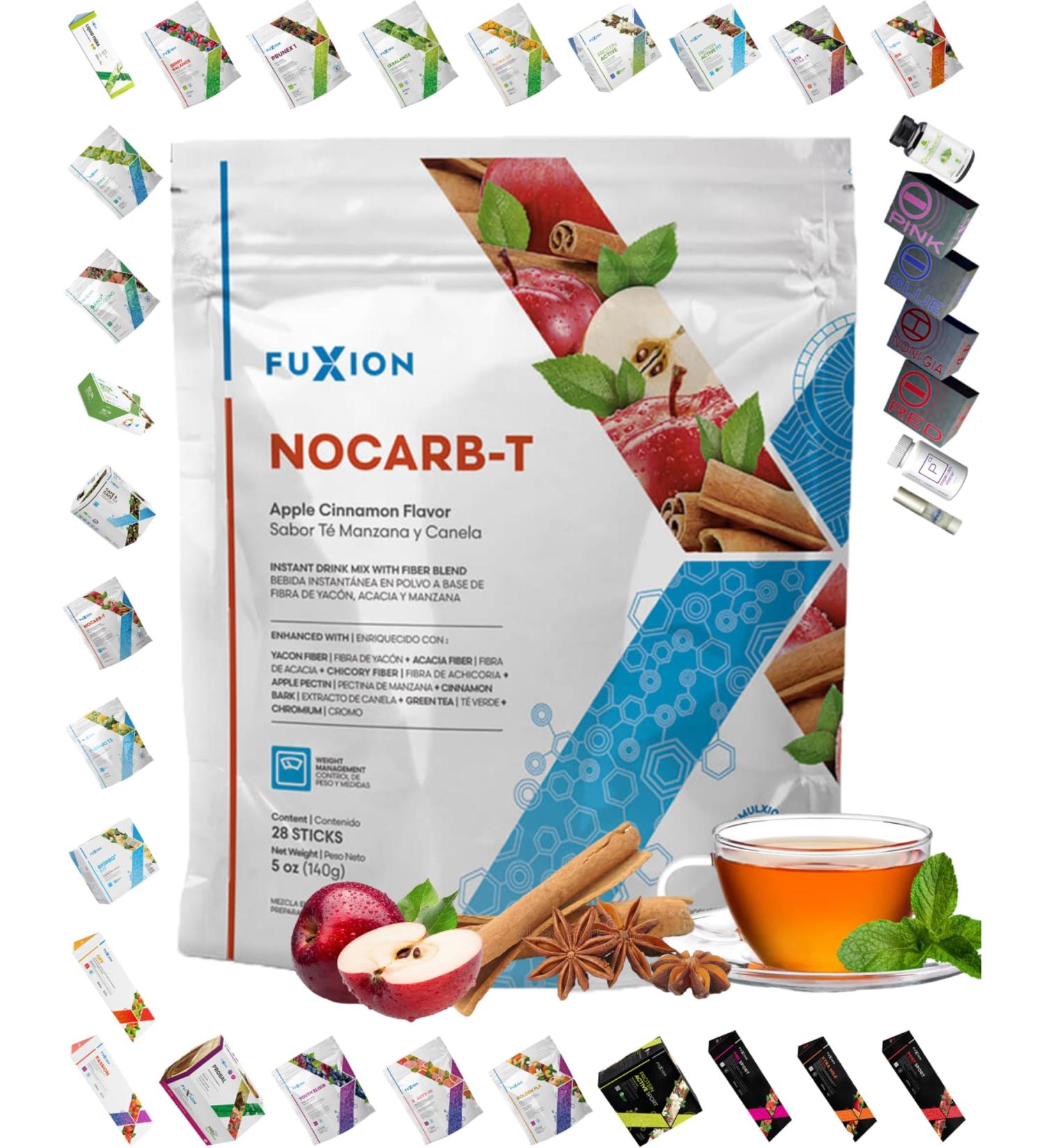 FuXion Nocarb T - Balance Cholesterol & Cut Fat | 28 Sticks - Carb Blocker for Weight Management - Buy Online on GoSupps.com