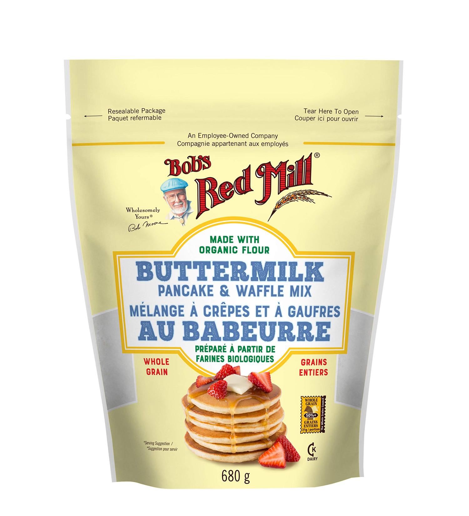 Bob's Red Mill Buttermilk Pancake and Waffle Mix 680g (Pack of 1) Buttermilk 680 g (Pack of 1) - Buy Online on GoSupps.com