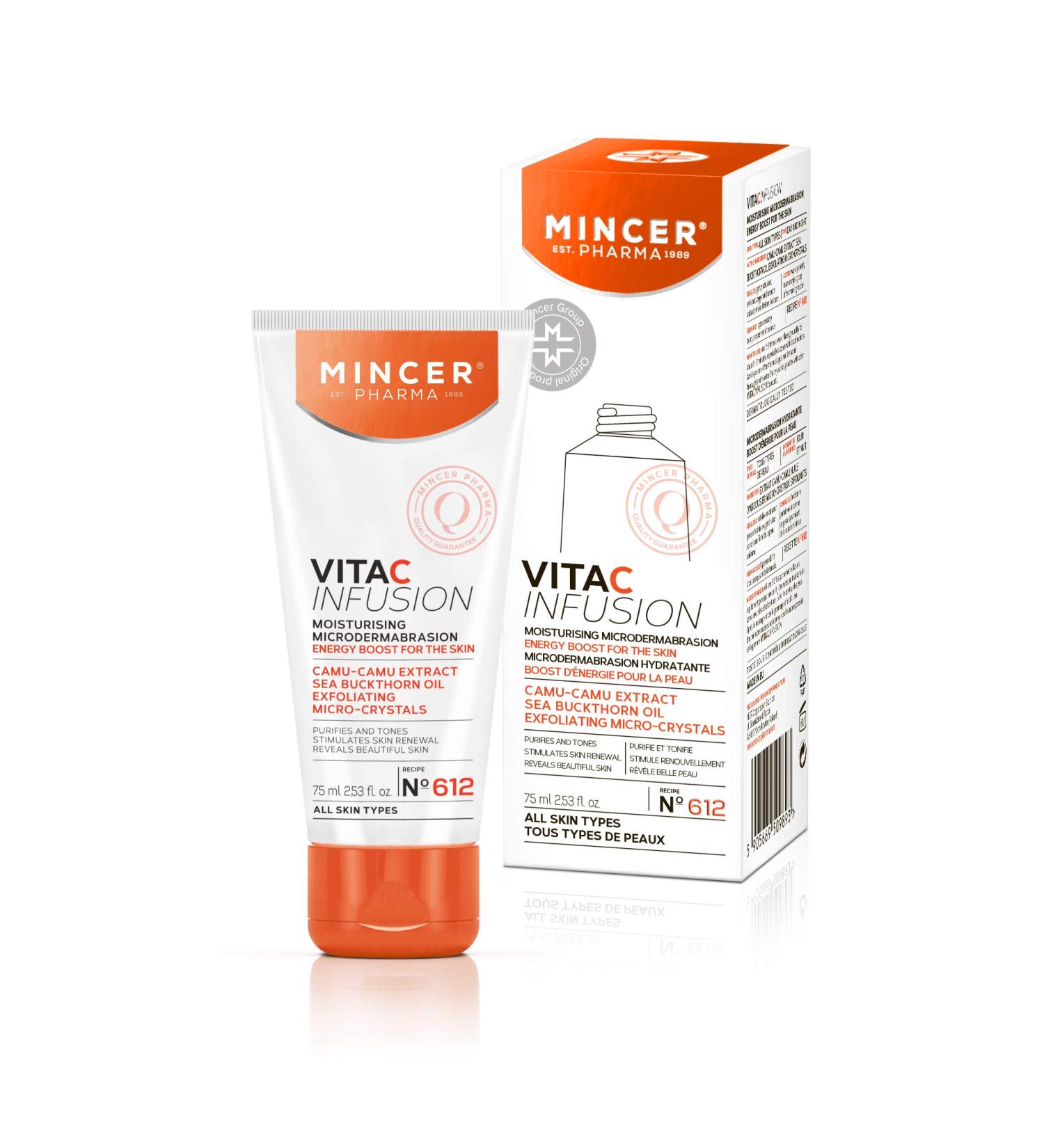 Buy Mincer Pharma Vita C Infusion Moisturizing Potting Mikrodermabrasion 75ml - All Skin Types Camu-Camu Extract & Sea Buckthorn Oil - International Shipping Available - Buy Online on GoSupps.com