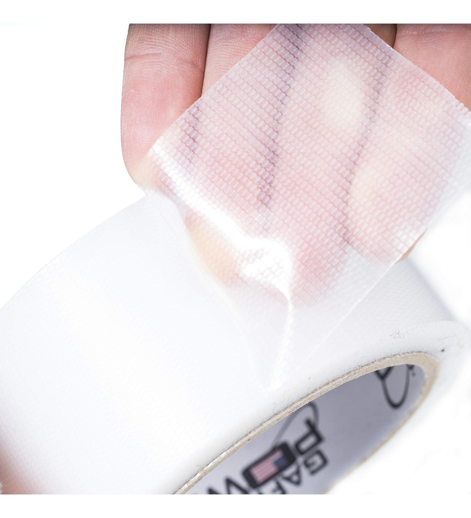 Gaffer Power Transparent Duct Tape | Ultra High Performance Weather Resistant Tape for Repairs  Patching  Sealing  Mounting | Residential  Commercial & Industrial Uses 2 Inch x 20 Yards - Buy Online on GoSupps.com