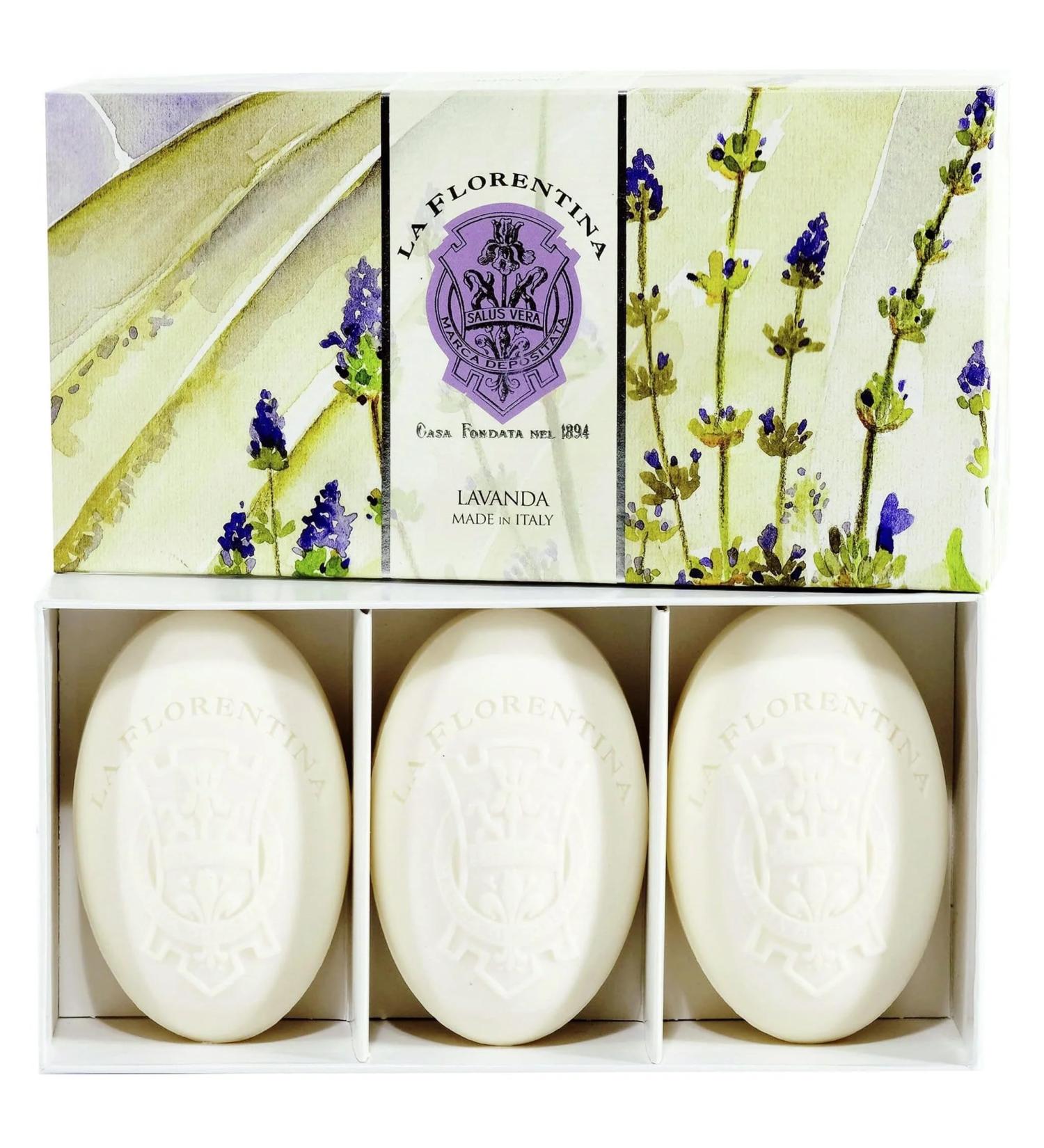Set of Three Soap in Gift Box Lavender - 450 g