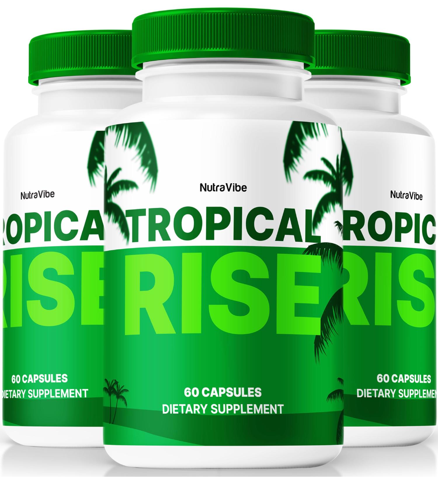 NutraVibe (3 Pack) Tropical Rise Official Tropical Rise Capsules Tropical Rise for Men Pills to Support Overall Health Stamina & Well-Being Premium Tropical Rose Pastillas Review (180 Capsules) - Buy Online on GoSupps.com