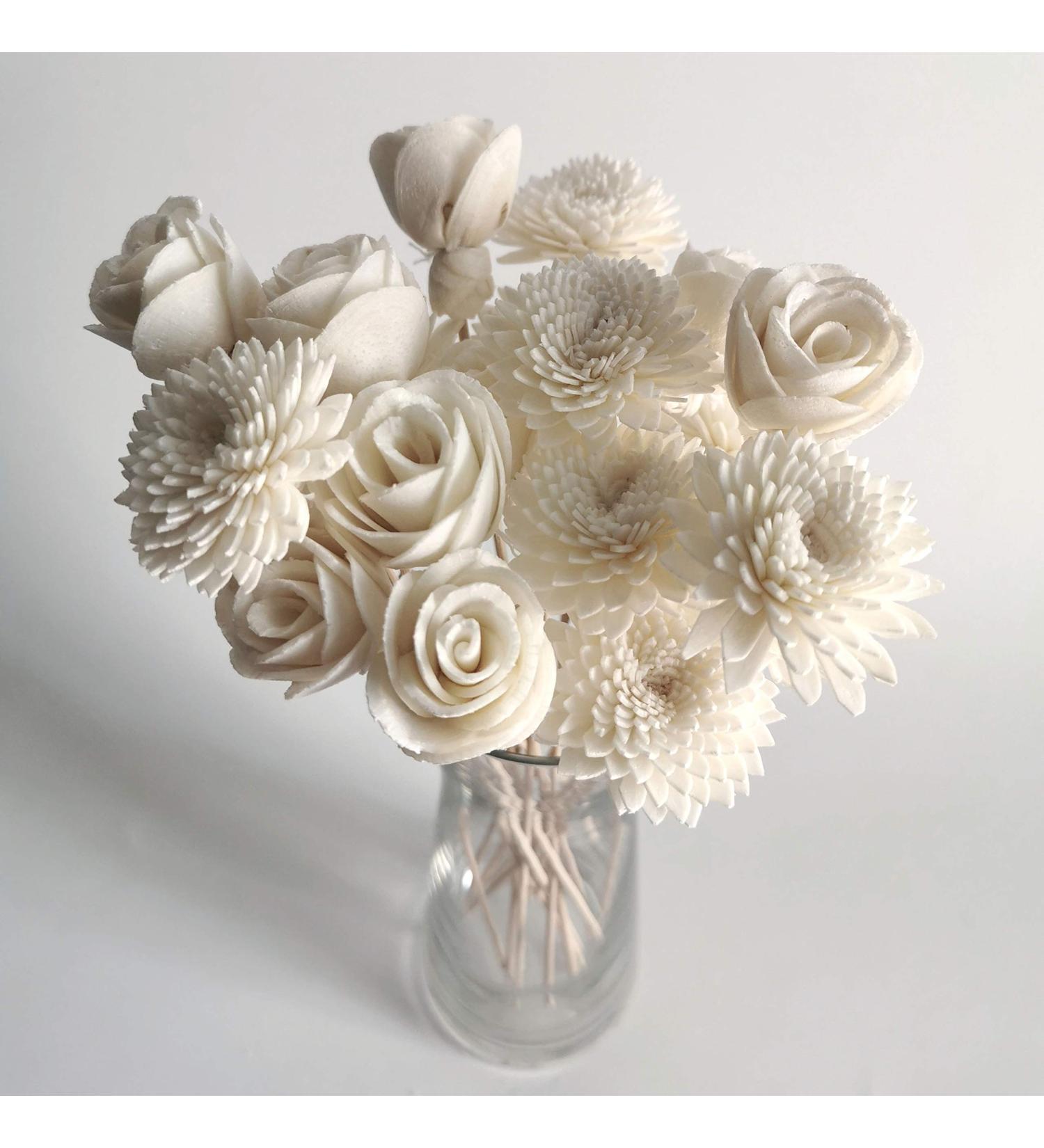 Plawanature Mini Fragrance Sticks - 20 Pieces with Roses Gerbera & Sola Flowers | International Shipping - Buy Online on GoSupps.com