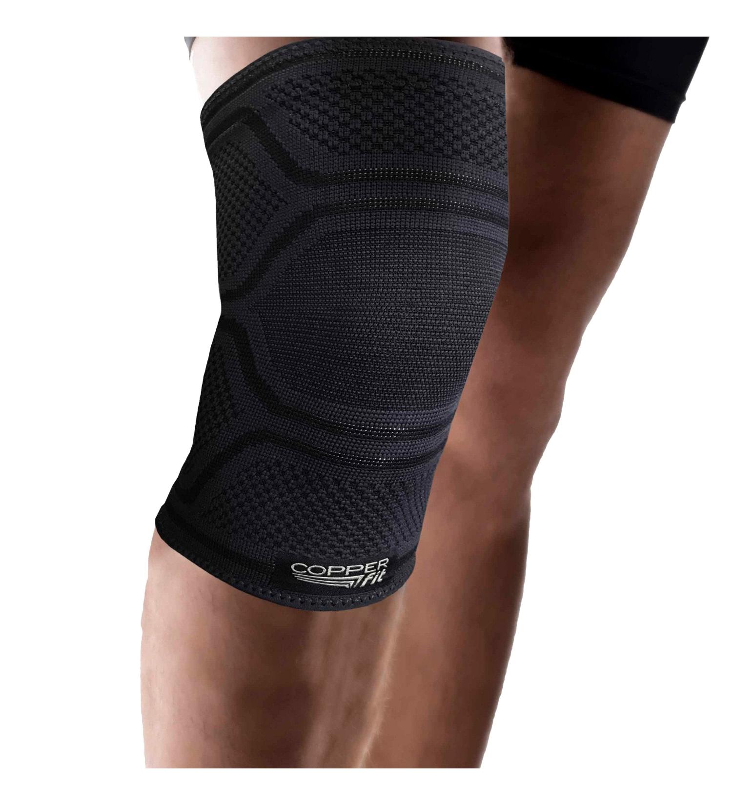 Copper Fit Elite Knee Compression Sleeve Brace - Black (Large/X-Large) - Buy Online on GoSupps.com