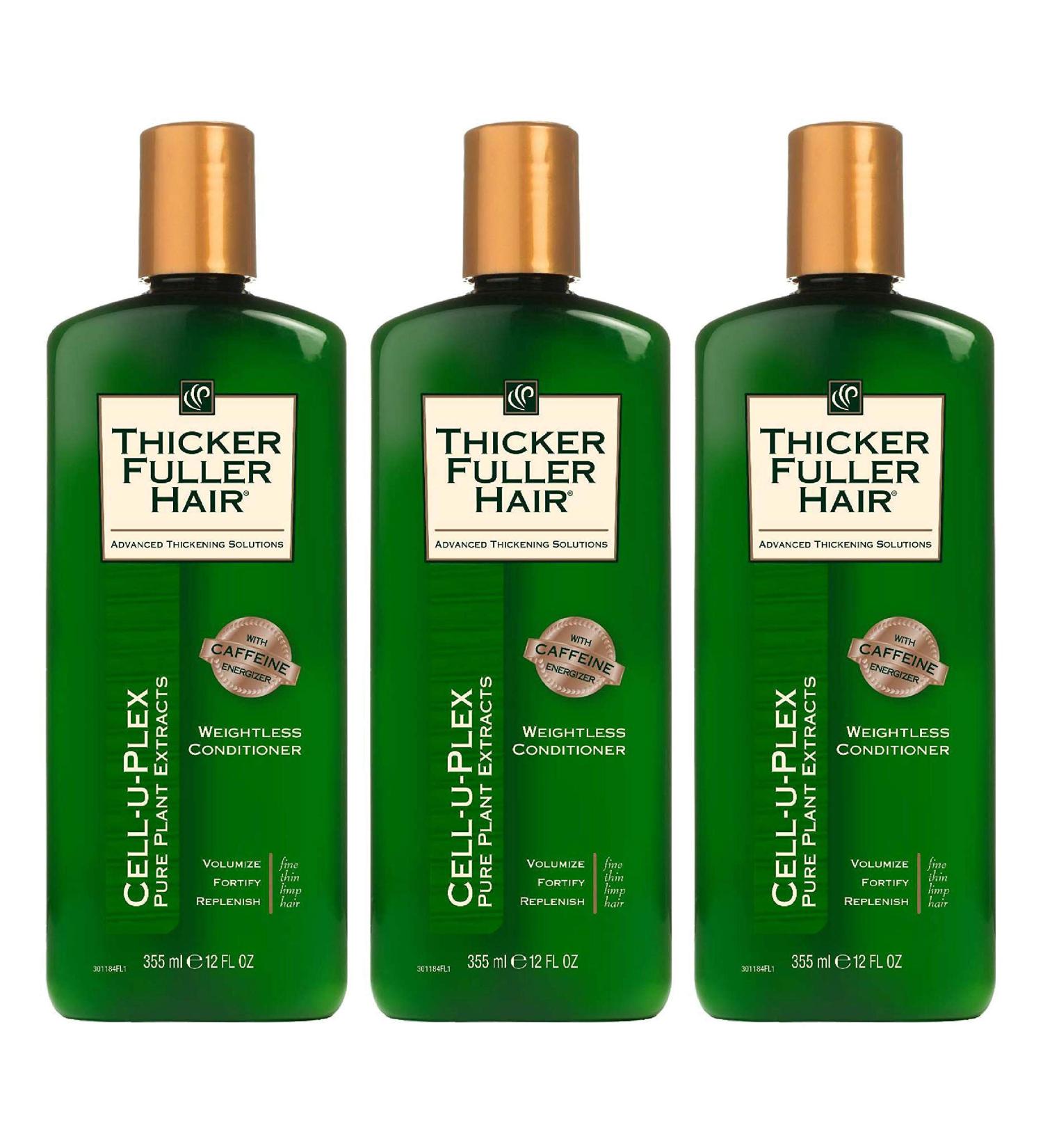 Thicker Fuller Hair Conditioner 12 oz (355ml) - Weightless Formula, Pack of 3 - Buy Online on GoSupps.com