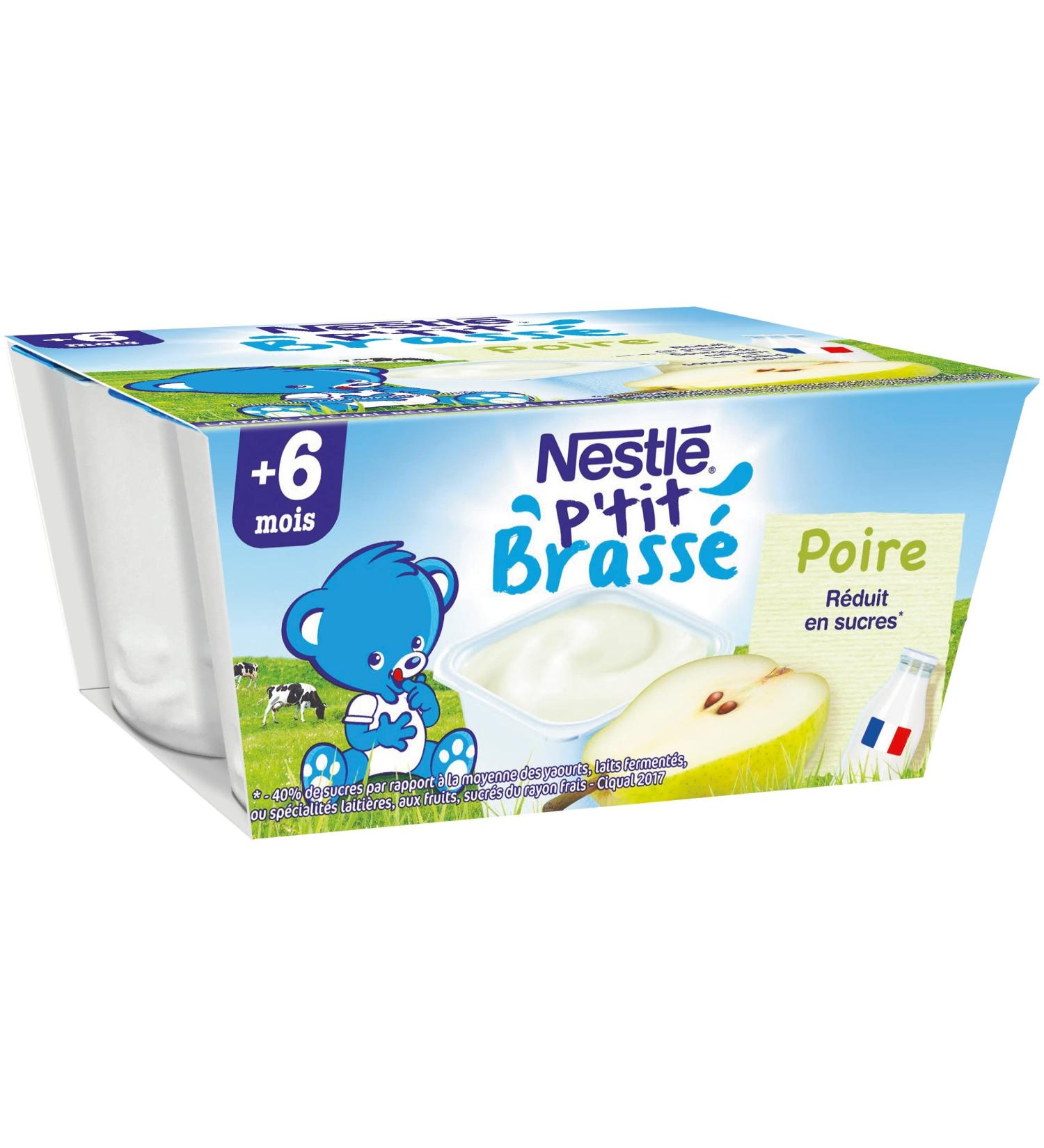 Nestle P'tit Pear Brew 4 x 100 g from 6 Months Pack of 6 - Buy Online on GoSupps.com